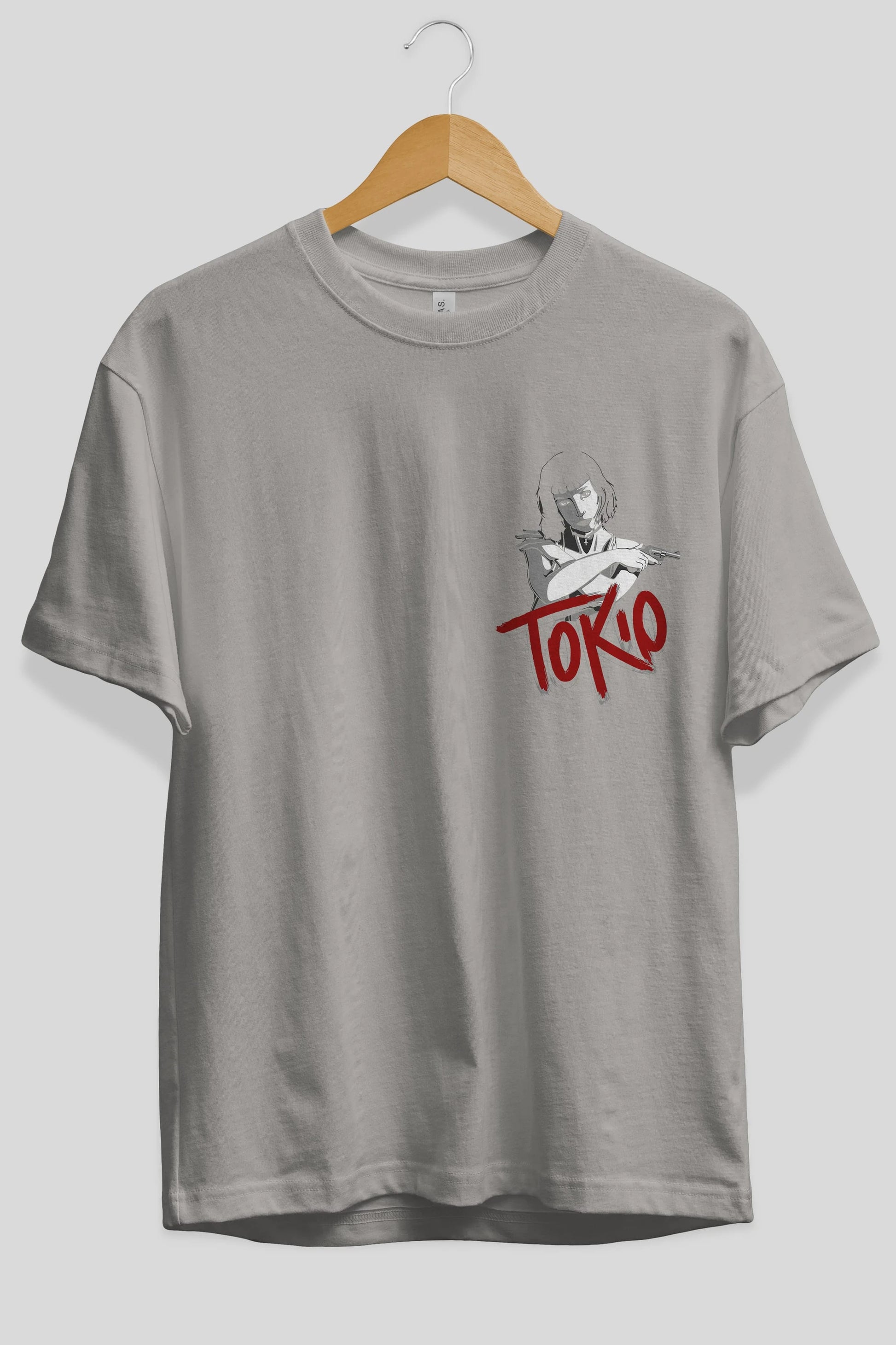 La Casa De Papel (10) Ön Sol Baskılı Oversize t-shirt Erkek Kadın Unisex %100 Pamuk Bisiklet Yaka tişort