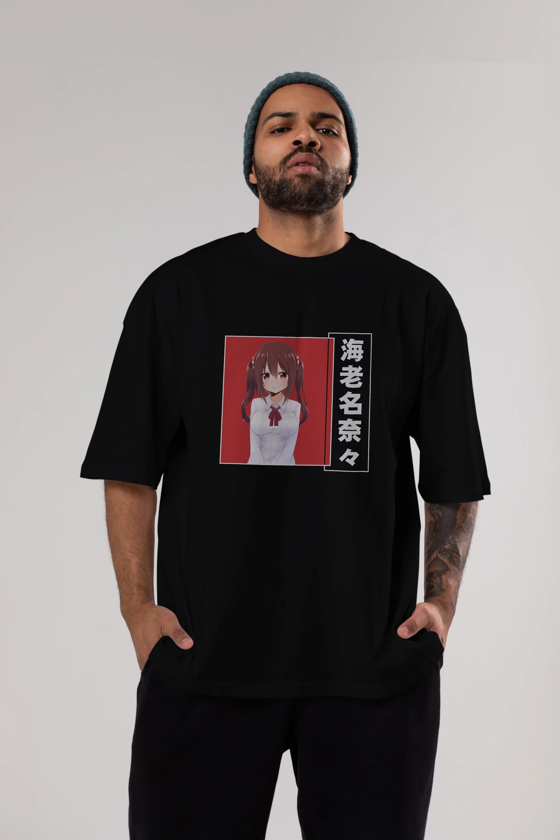 Nana Ebina 1 Anime Ön Baskılı Oversize t-shirt %100 pamuk Erkek Kadın Unisex