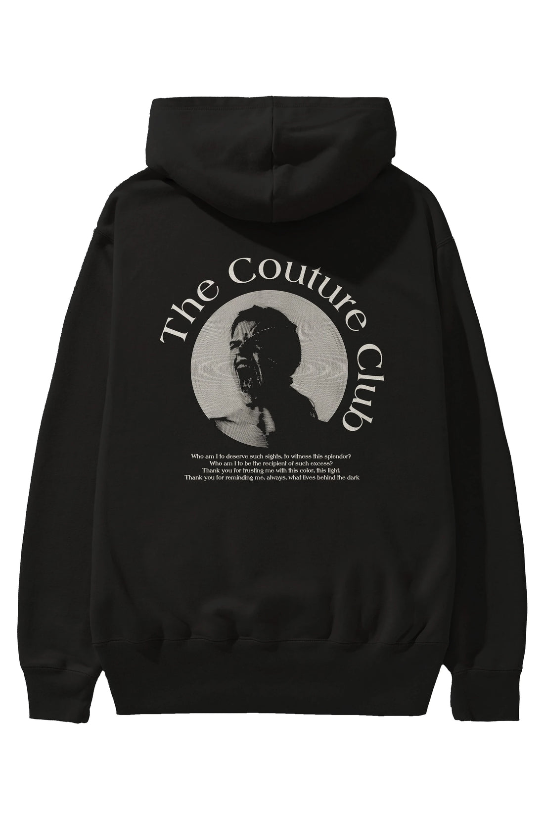 The Couture Club Arka Baskılı Hoodie Oversize Kapüşonlu Sweatshirt Erkek Kadın Unisex