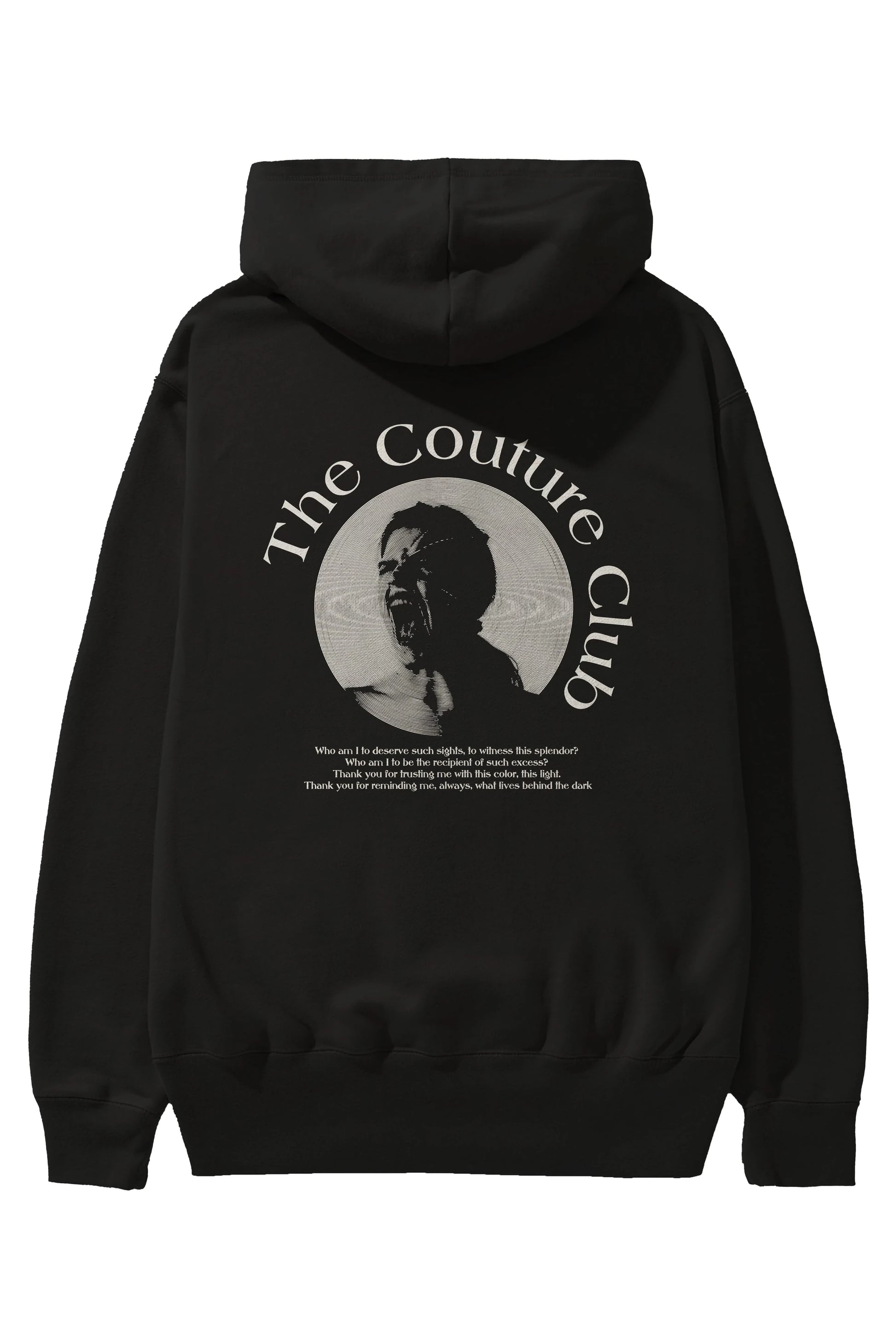 The Couture Club Arka Baskılı Hoodie Oversize Kapüşonlu Sweatshirt Erkek Kadın Unisex