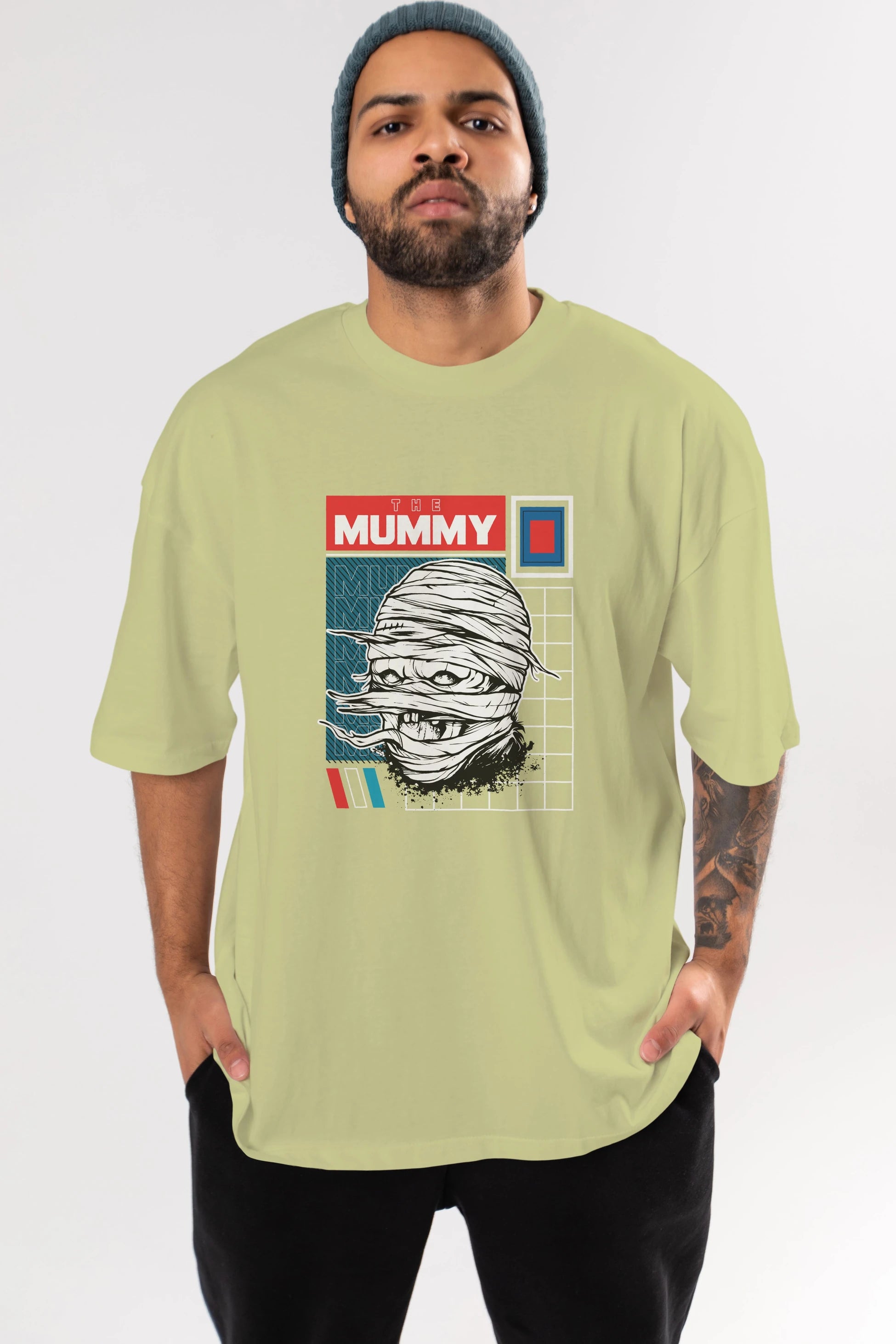 The Mummy Ön Baskılı Oversize t-shirt Erkek Kadın Unisex