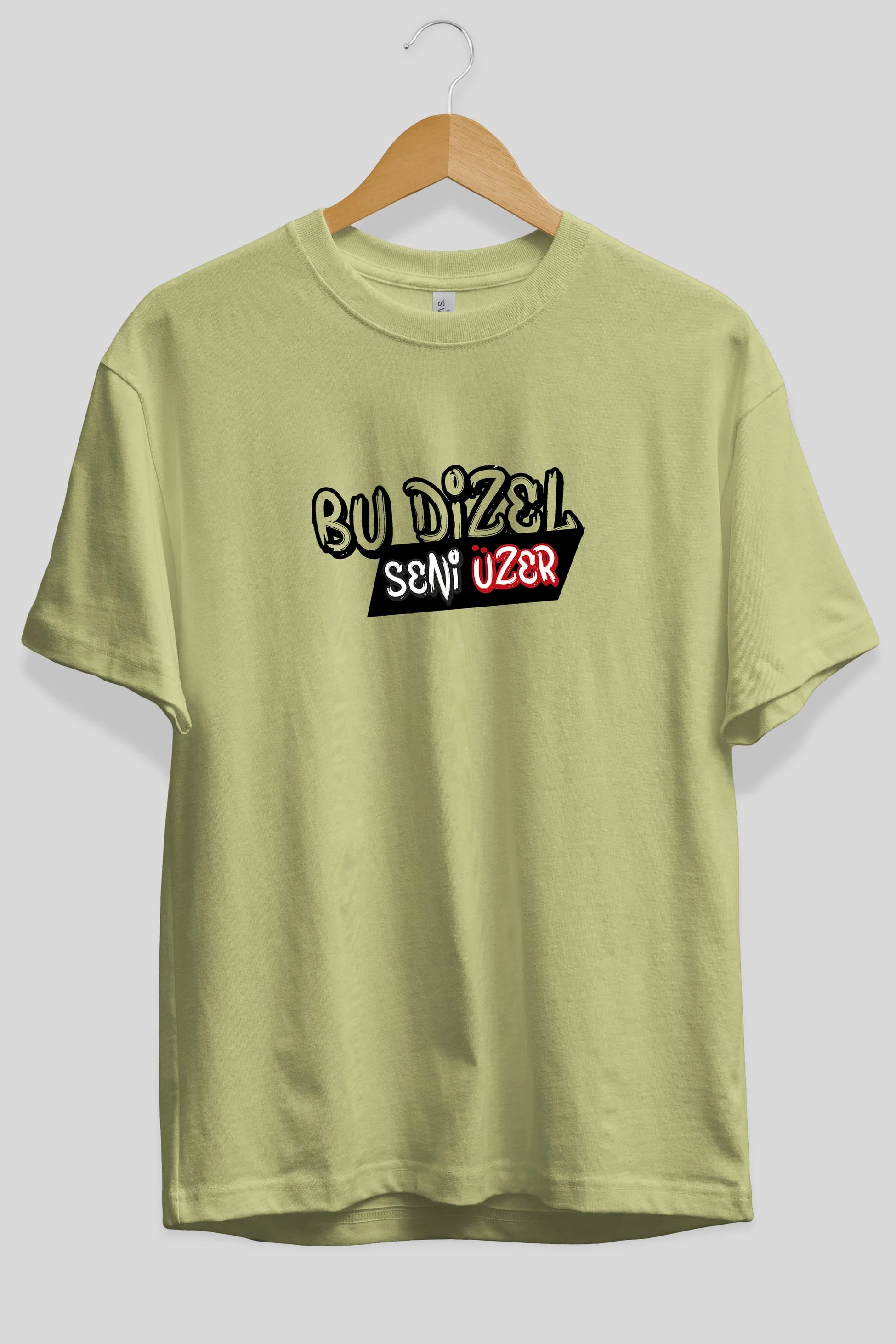 Bu Dizel Seni Üzer Ön Baskılı Oversize t-shirt %100 pamuk Erkek Kadın Unisex
