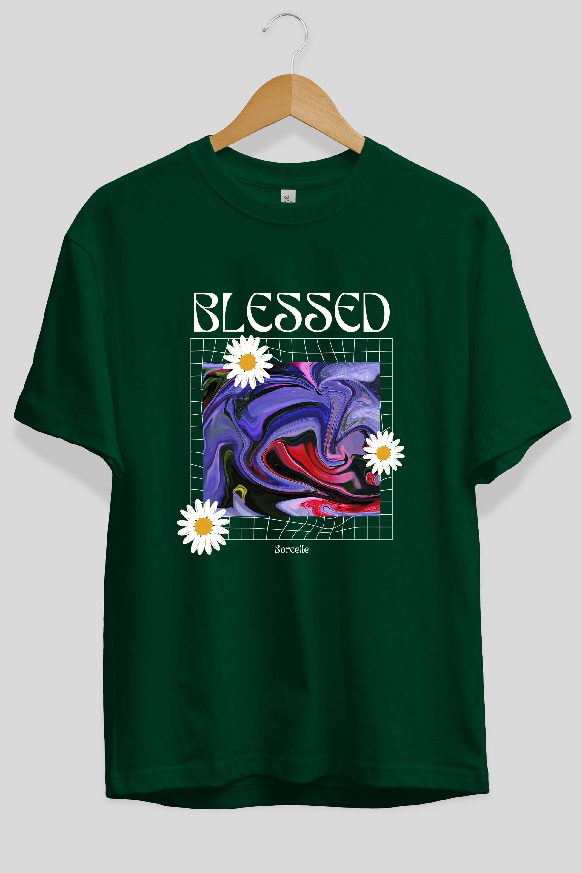 Blessed Ön Baskılı Oversize t-shirt Erkek Kadın Unisex