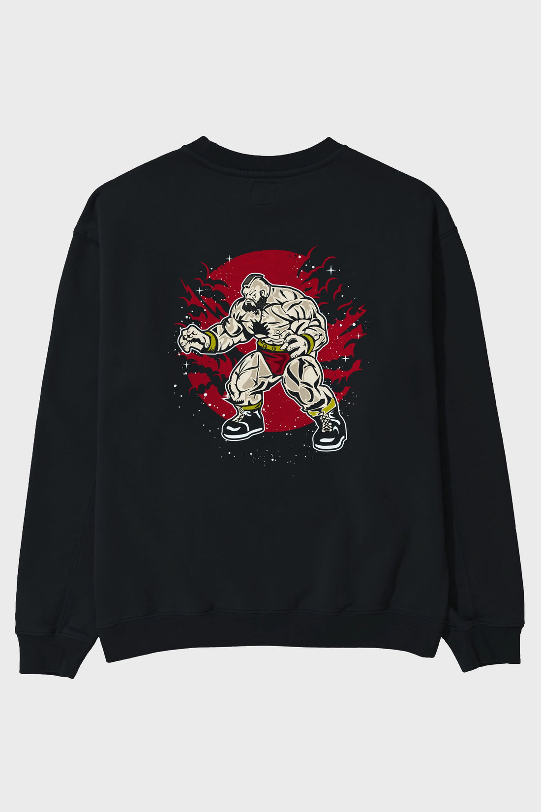ZANGGIEF Arka Baskılı Oversize Sweatshirt Erkek Kadın Unisex