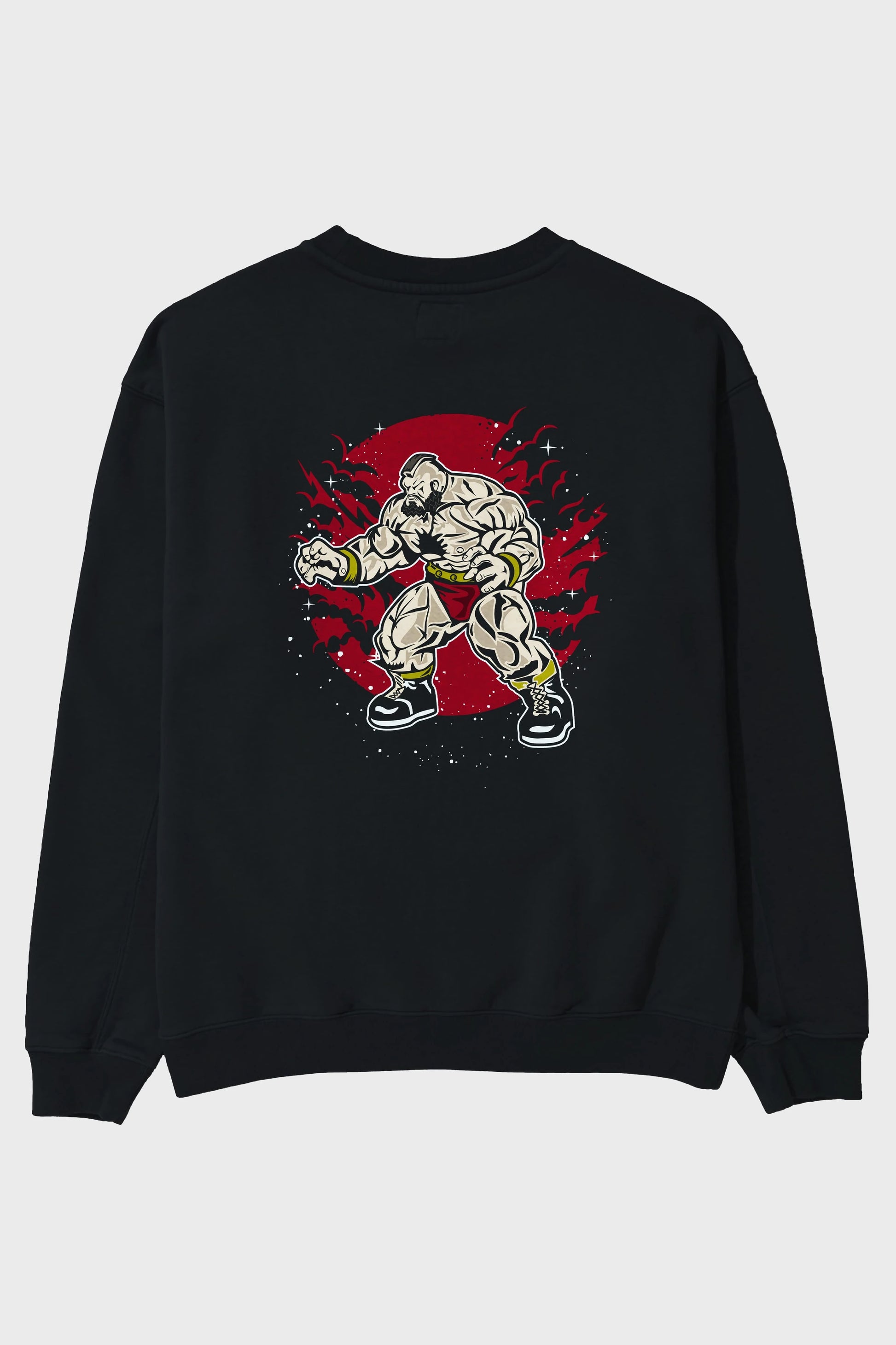 ZANGGIEF Arka Baskılı Oversize Sweatshirt Erkek Kadın Unisex
