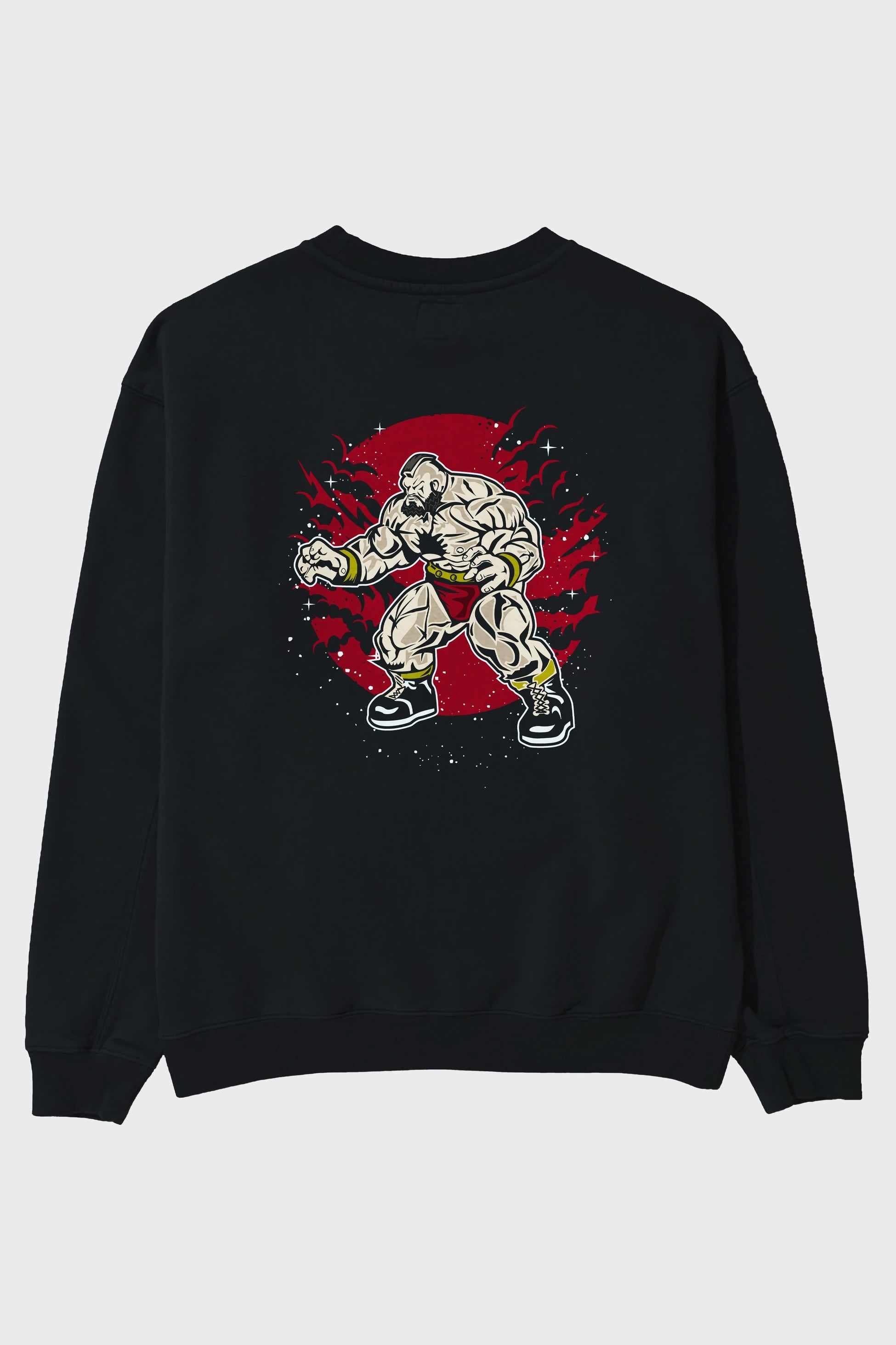 ZANGGIEF Arka Baskılı Oversize Sweatshirt Erkek Kadın Unisex
