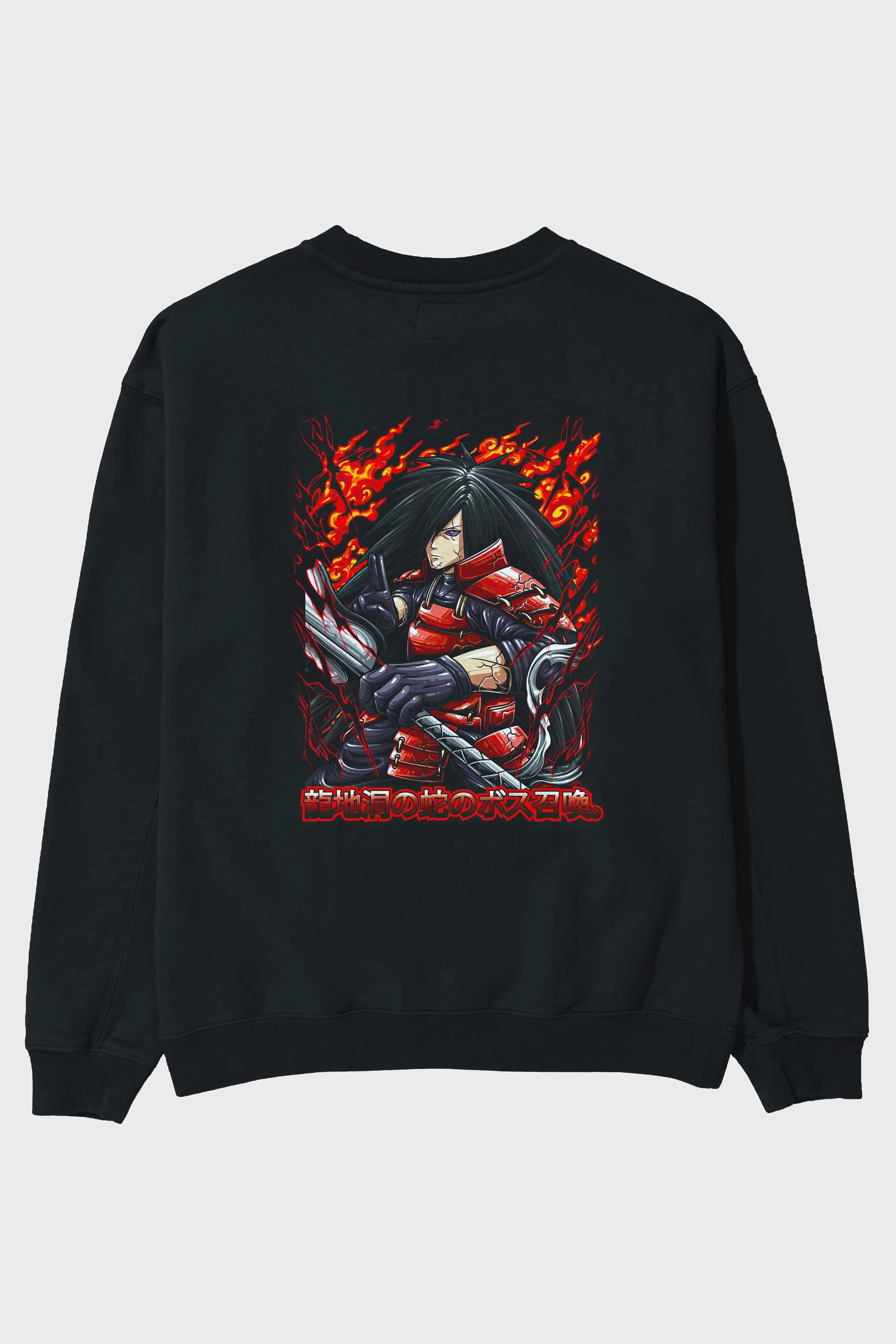 NARUTO (12) Anime Arka Baskılı Oversize Sweatshirt Erkek Kadın Unisex