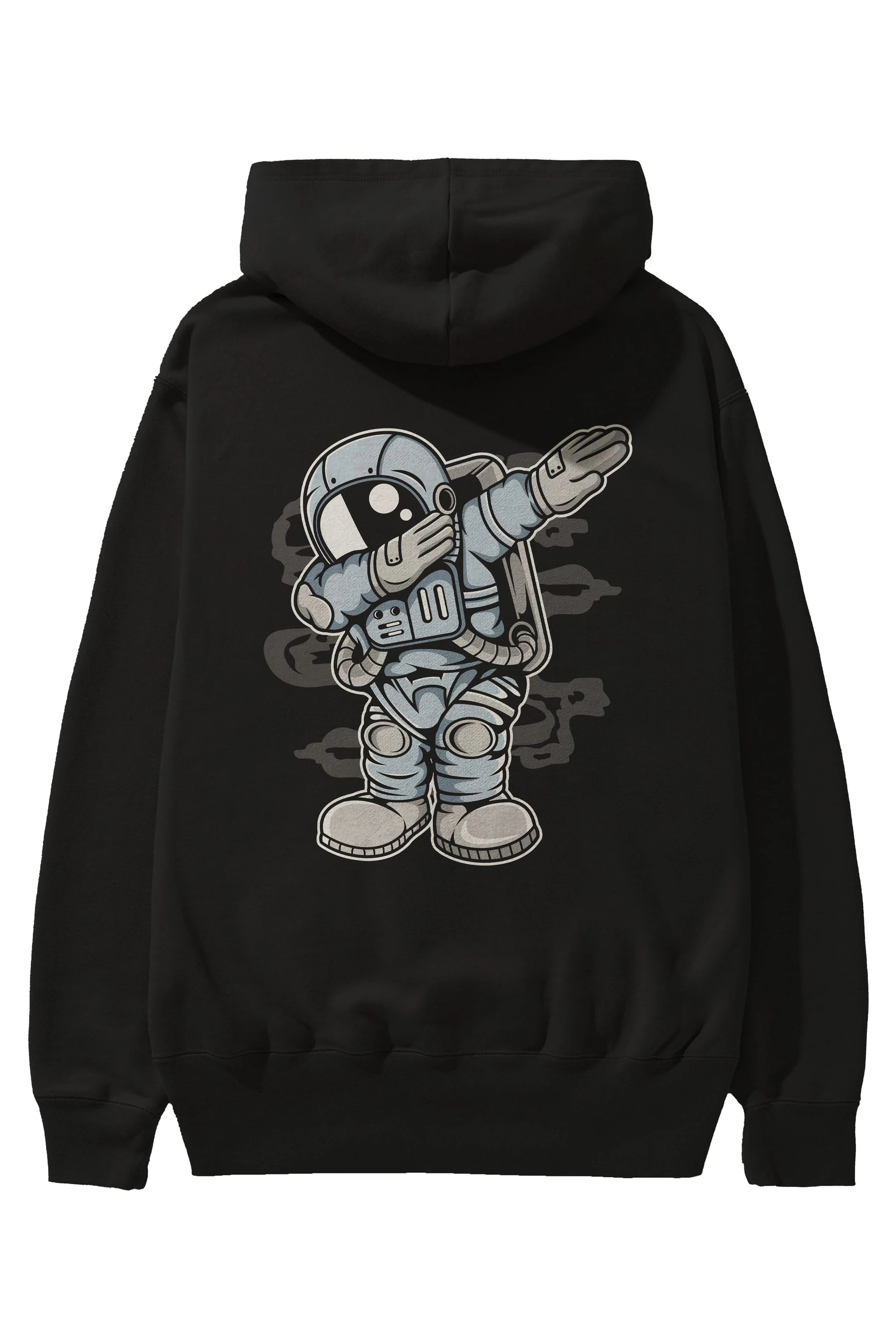 Astronaut Dab Arka Baskılı Hoodie Oversize Kapüşonlu Sweatshirt Erkek Kadın Unisex