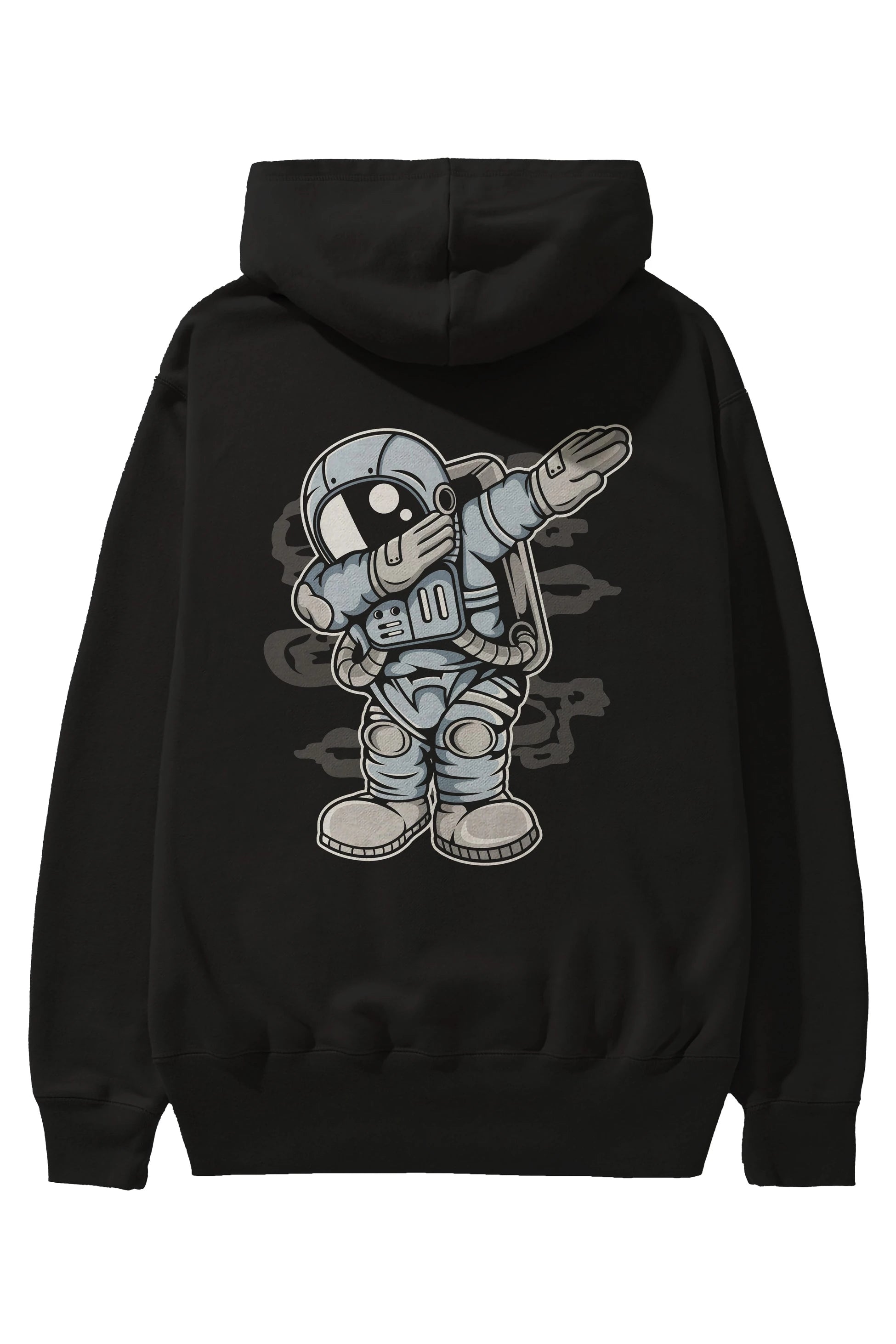 Astronaut Dab Arka Baskılı Hoodie Oversize Kapüşonlu Sweatshirt Erkek Kadın Unisex