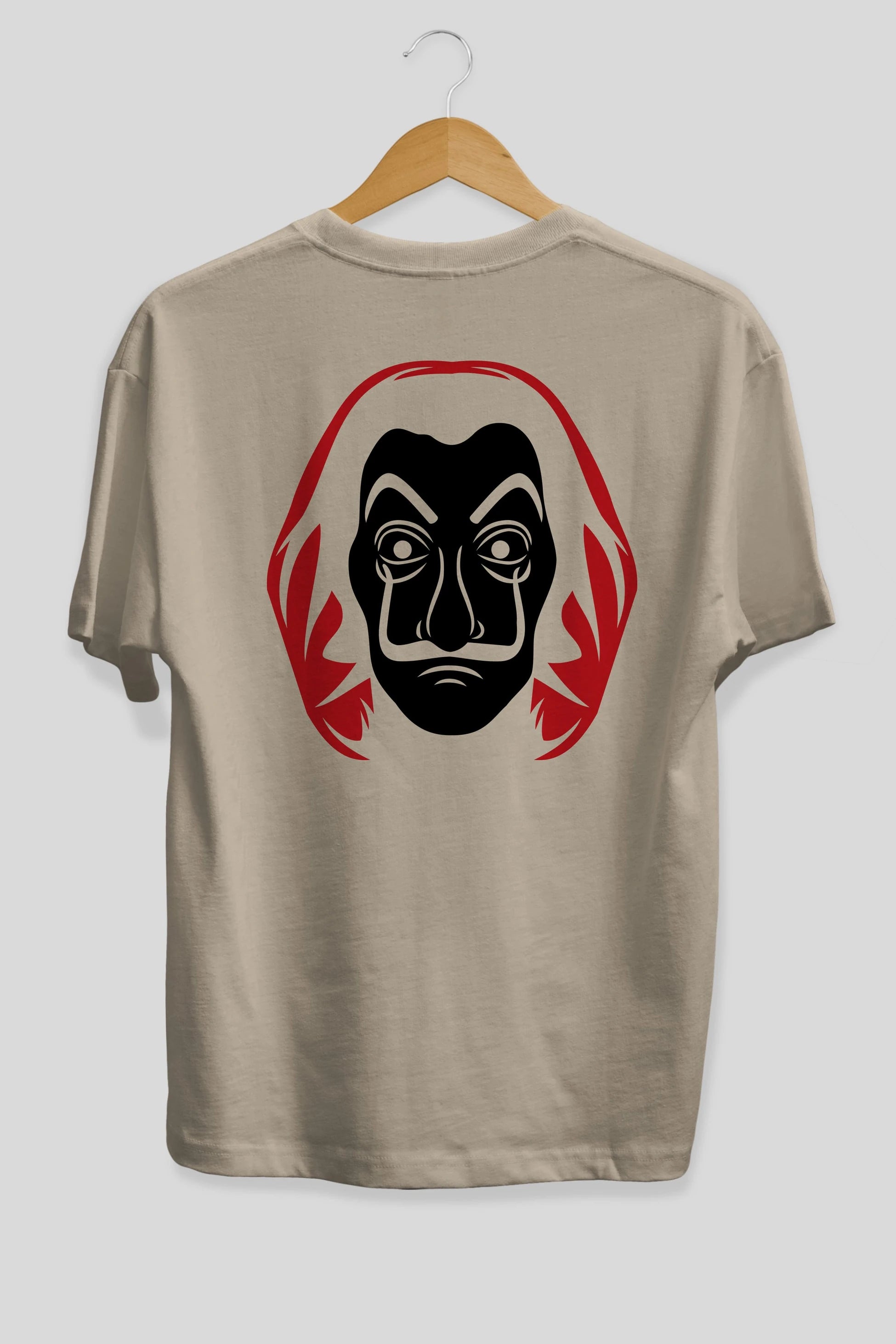 La Casa De Papel (8) Arka Baskılı Oversize t-shirt Erkek Kadın Unisex %100 Pamuk Bisiklet Yaka tişort