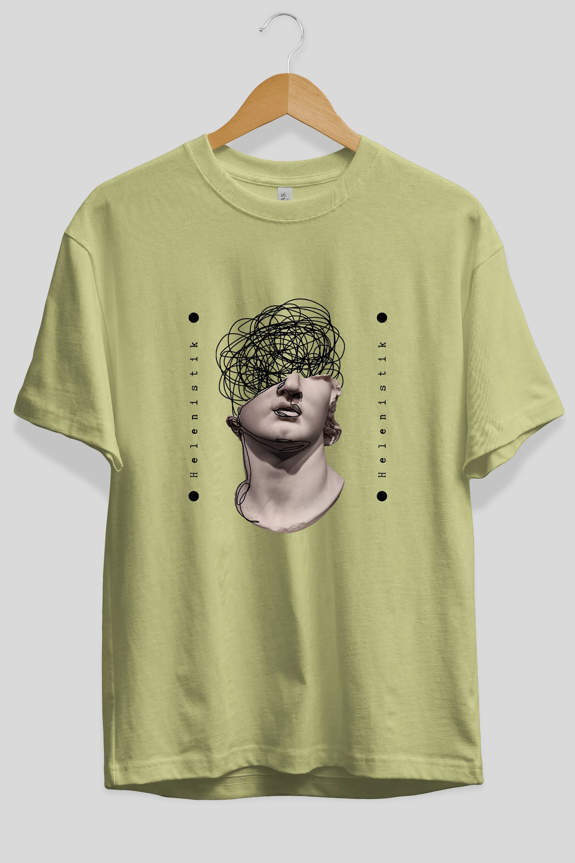 Heykel 2 Ön Baskılı Oversize t-shirt Erkek Kadın Unisex