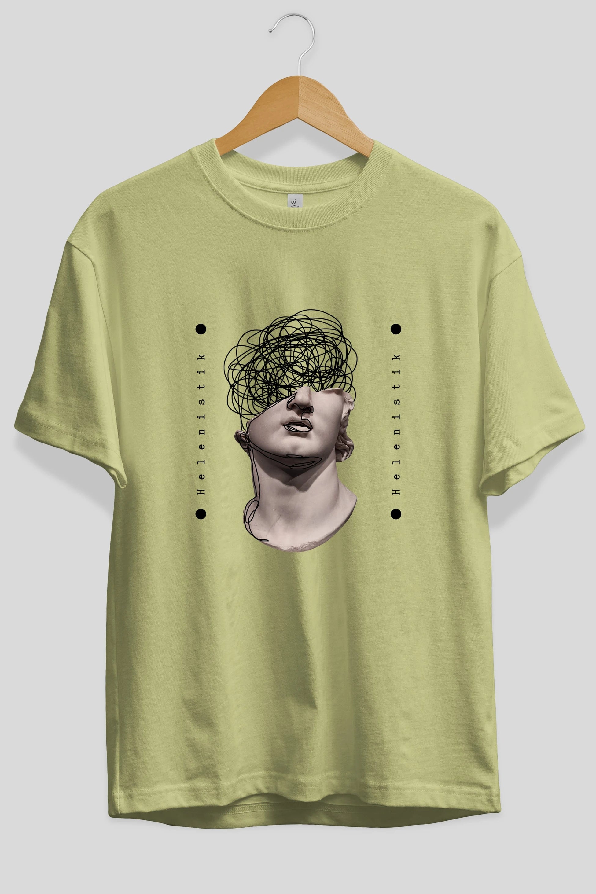 Heykel 2 Ön Baskılı Oversize t-shirt Erkek Kadın Unisex