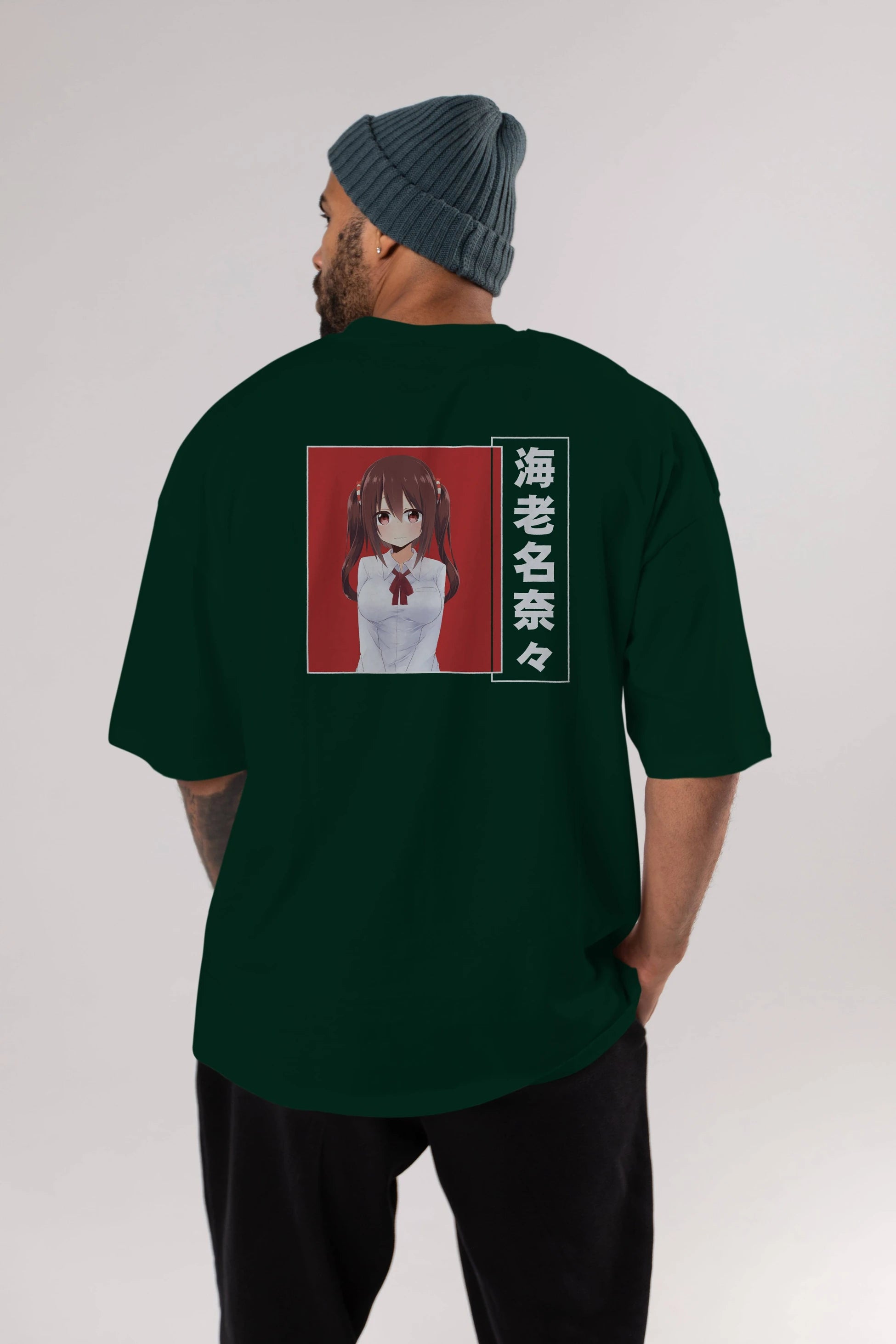 Nana Ebina 1 Anime Arka Baskılı Oversize t-shirt Erkek Kadın Unisex