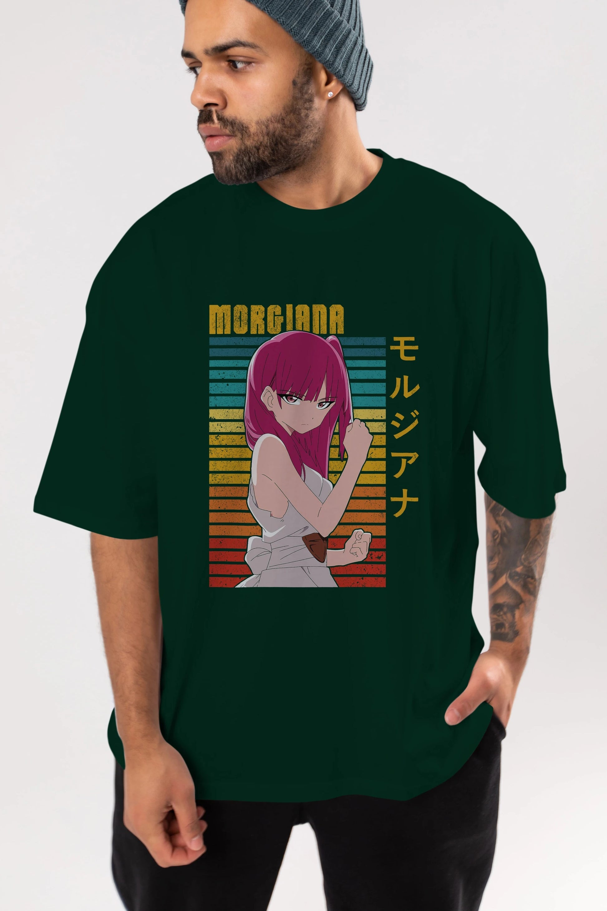 Morgiana 3 Anime Ön Baskılı Oversize t-shirt %100 pamuk Erkek Kadın Unisex