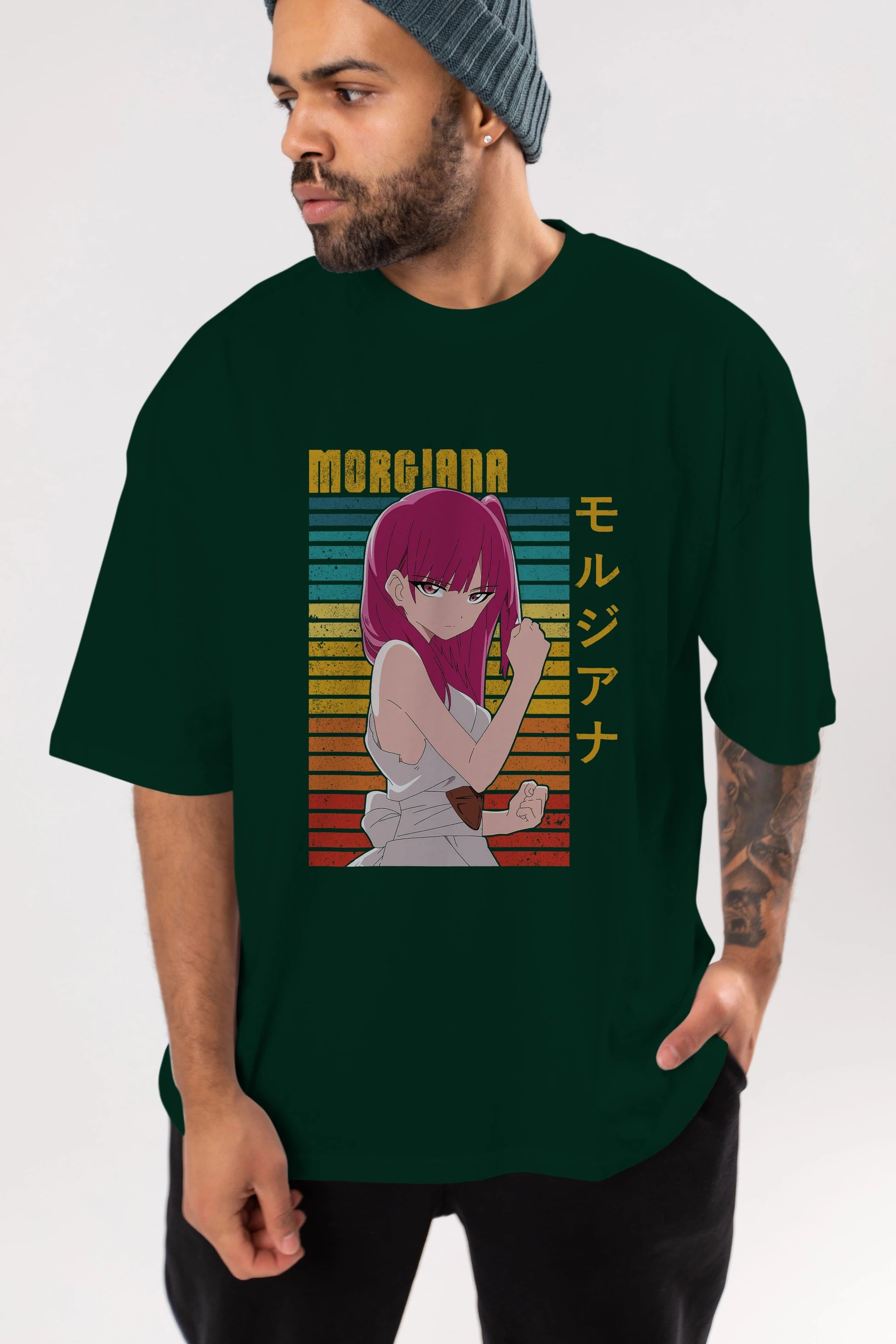 Morgiana 3 Anime Ön Baskılı Oversize t-shirt %100 pamuk Erkek Kadın Unisex