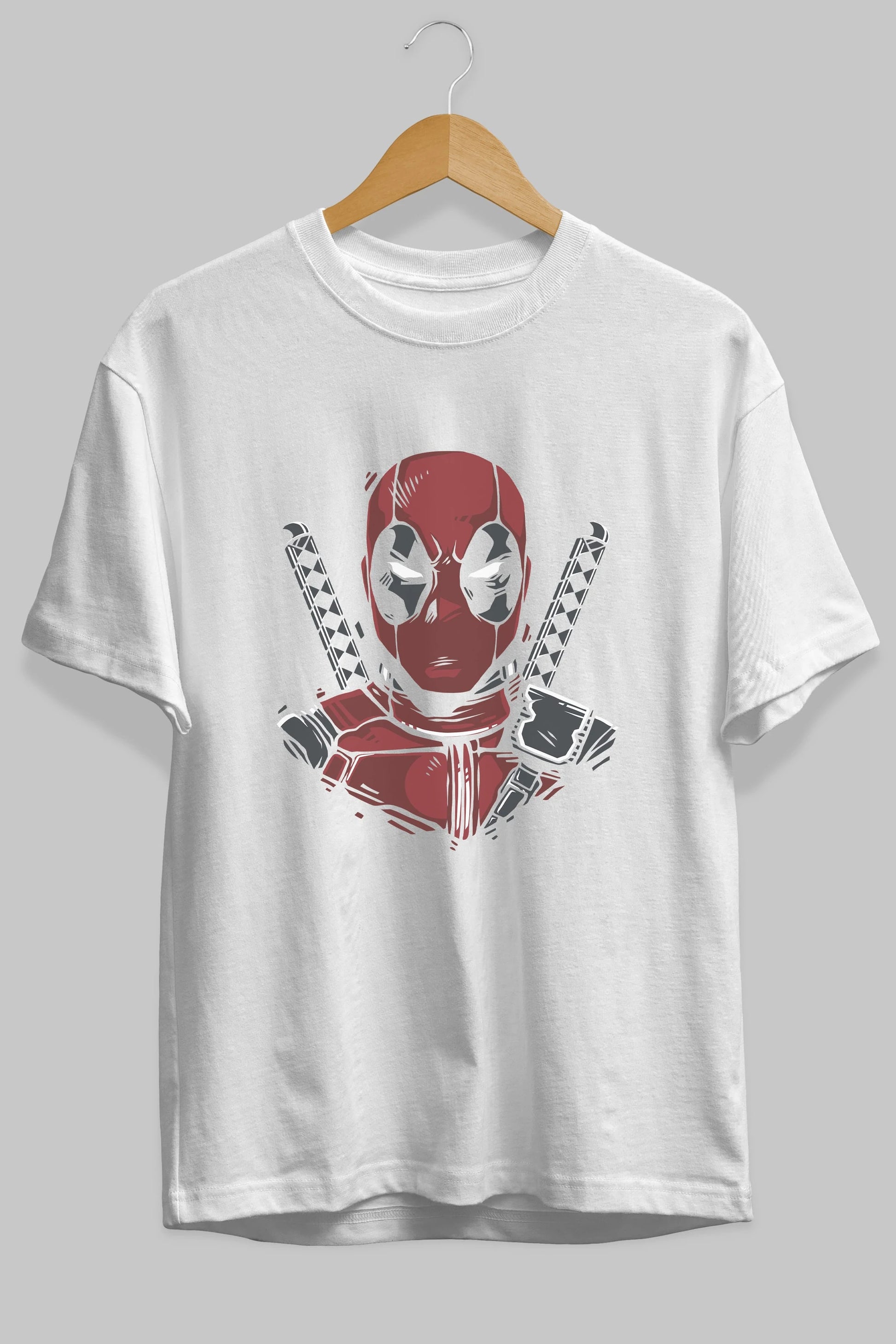 Deadpool (4) Ön Baskılı Oversize t-shirt Erkek Kadın Unisex %100 Pamuk Bisiklet Yaka tişort