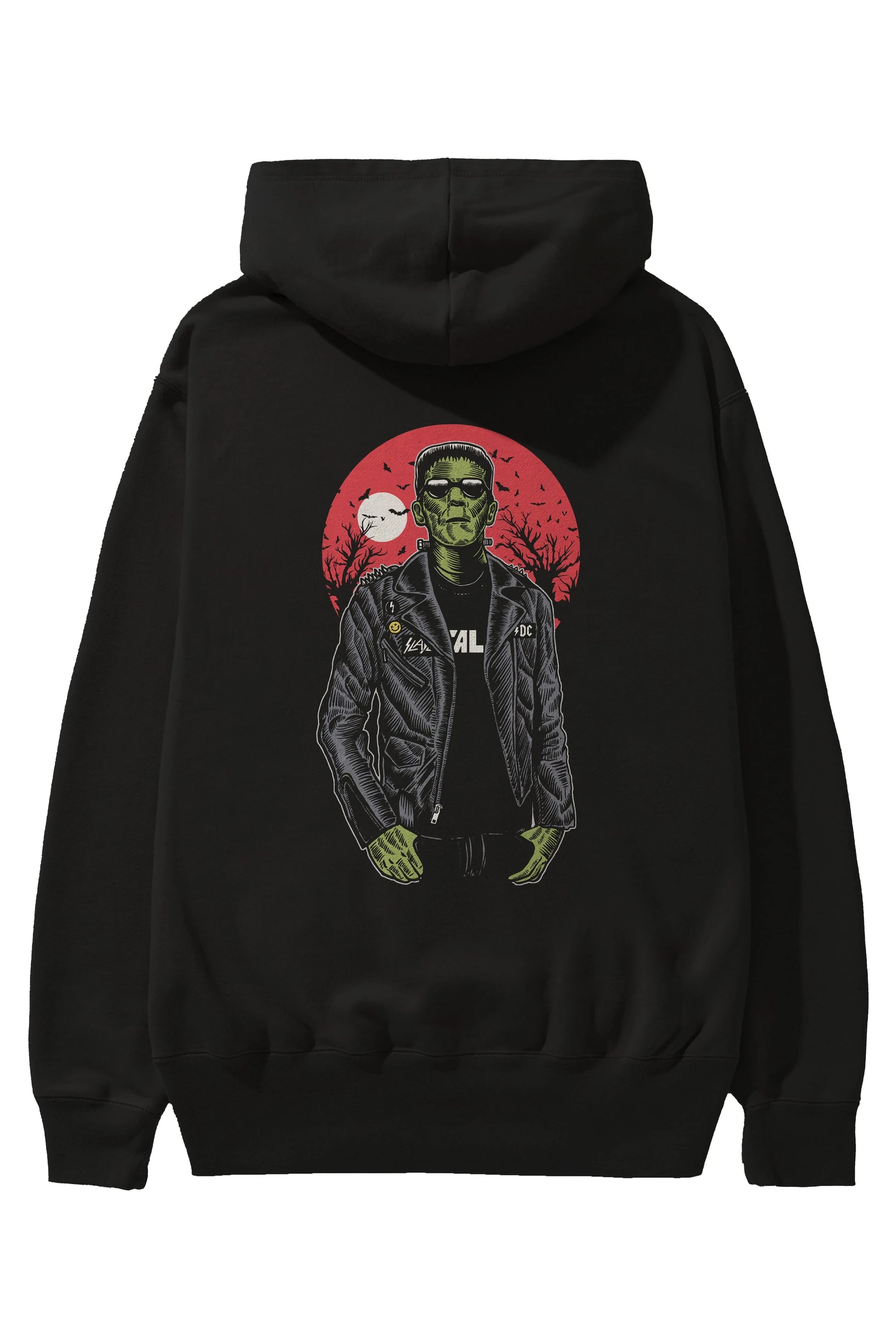 Frank Arka Baskılı Hoodie Oversize Kapüşonlu Sweatshirt Erkek Kadın Unisex