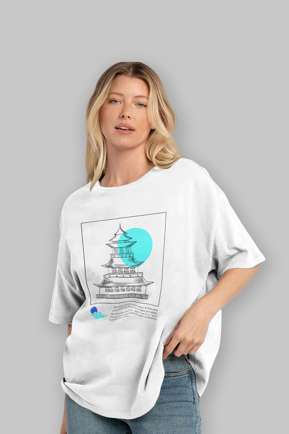 Japan Streetwear Ön Baskılı Oversize t-shirt Erkek Kadın Unisex