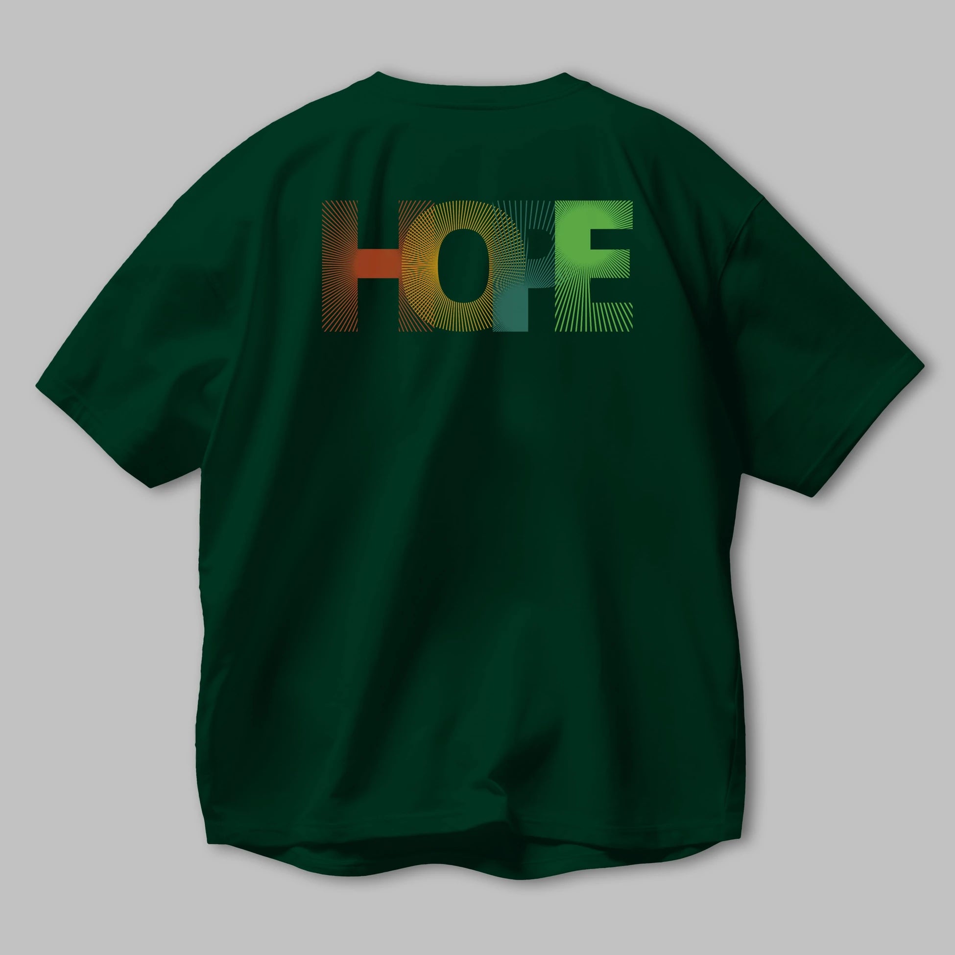 Hope Arka Baskılı Oversize t-shirt Erkek Kadın Unisex