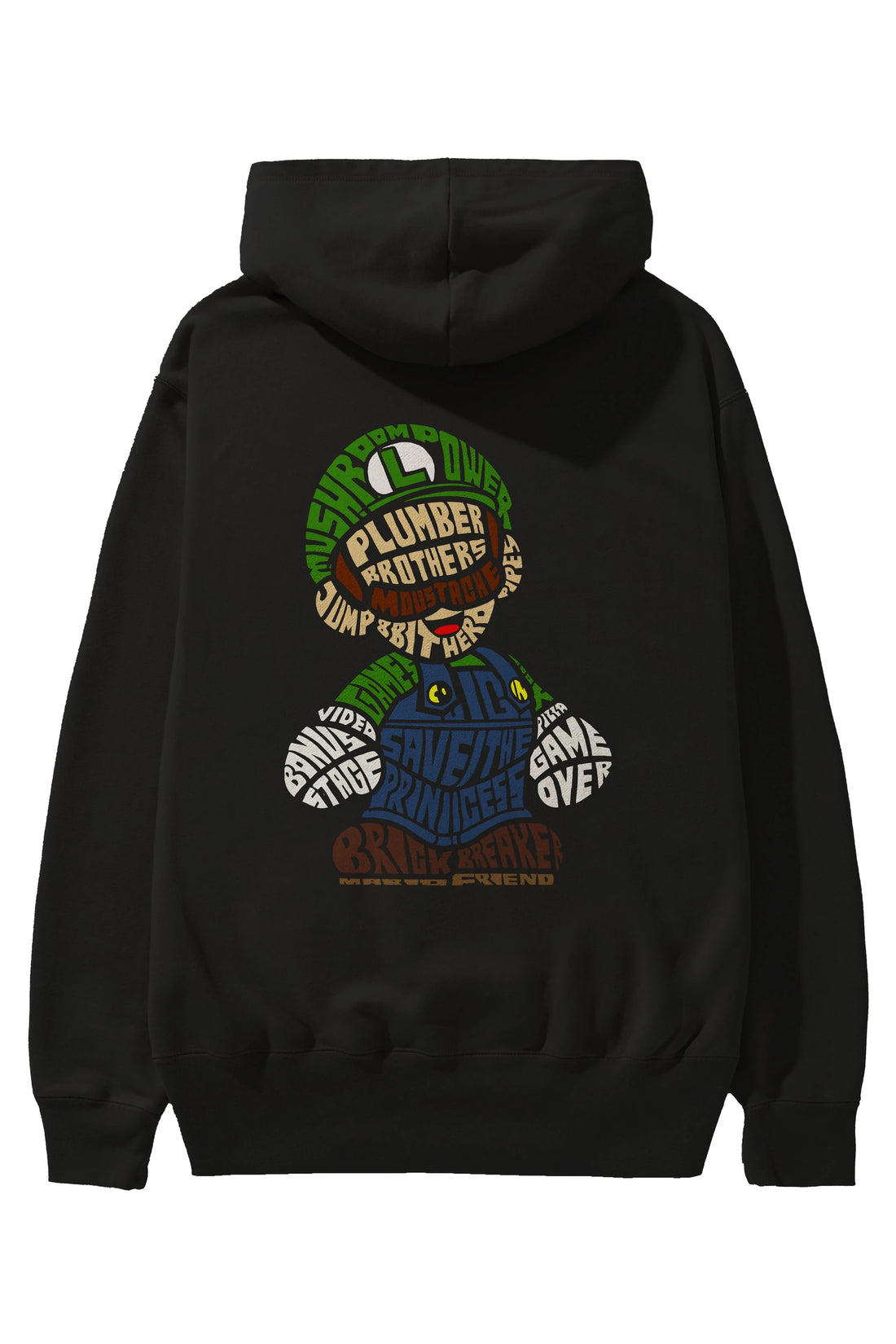 Plumber Brothers Arka Baskılı Hoodie Oversize Kapüşonlu Sweatshirt Erkek Kadın Unisex