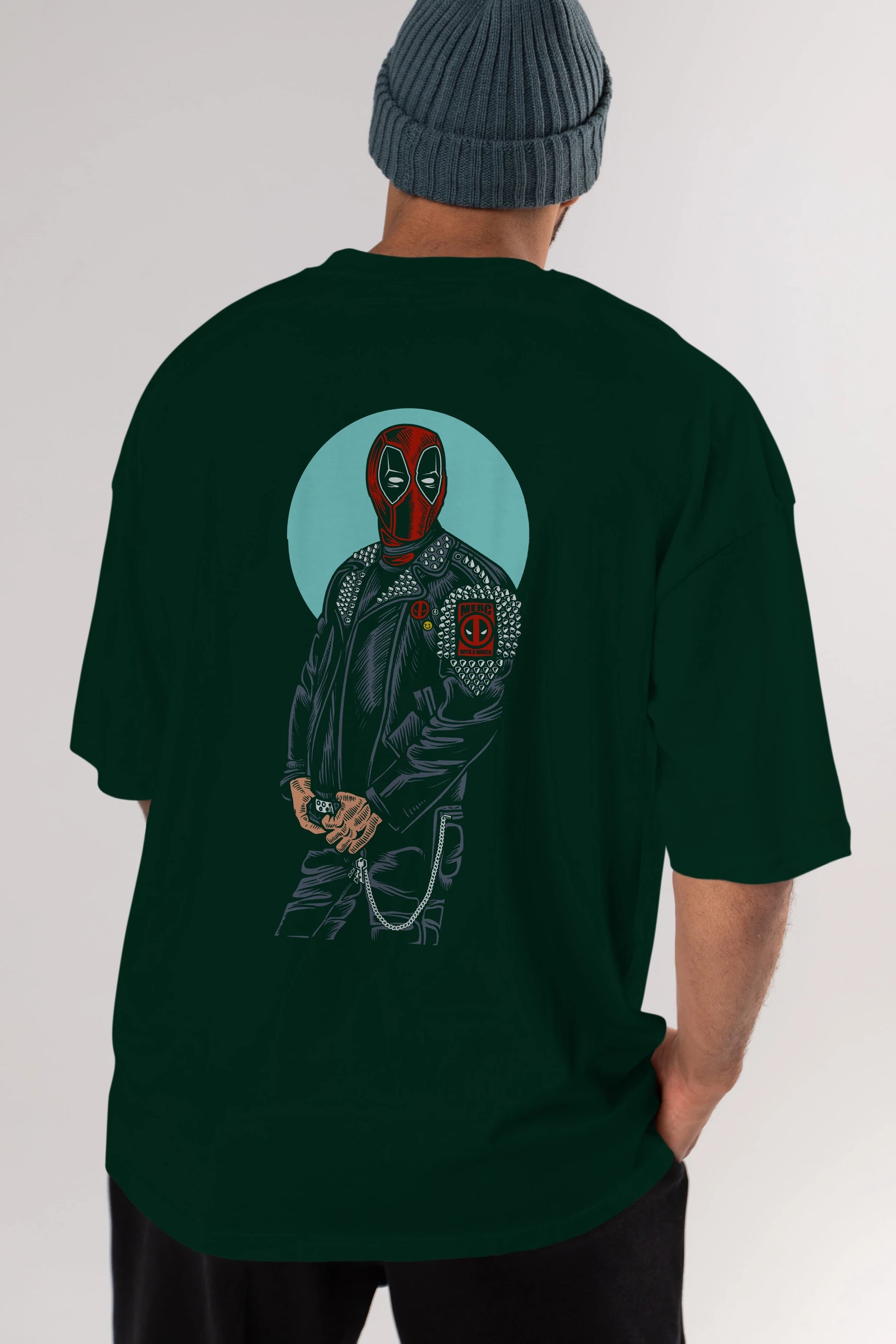 Rebeliion Mercenary Arka Baskılı Oversize t-shirt Erkek Kadın Unisex %100 Pamuk