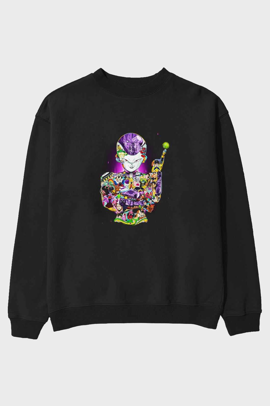 DRAGON BALL ART (4) Anime Ön Baskılı Oversize Sweatshirt Erkek Kadın Unisex