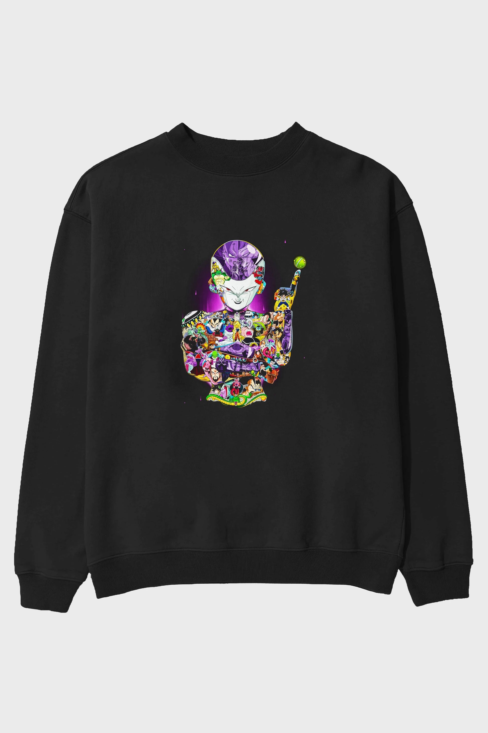 DRAGON BALL ART (4) Anime Ön Baskılı Oversize Sweatshirt Erkek Kadın Unisex