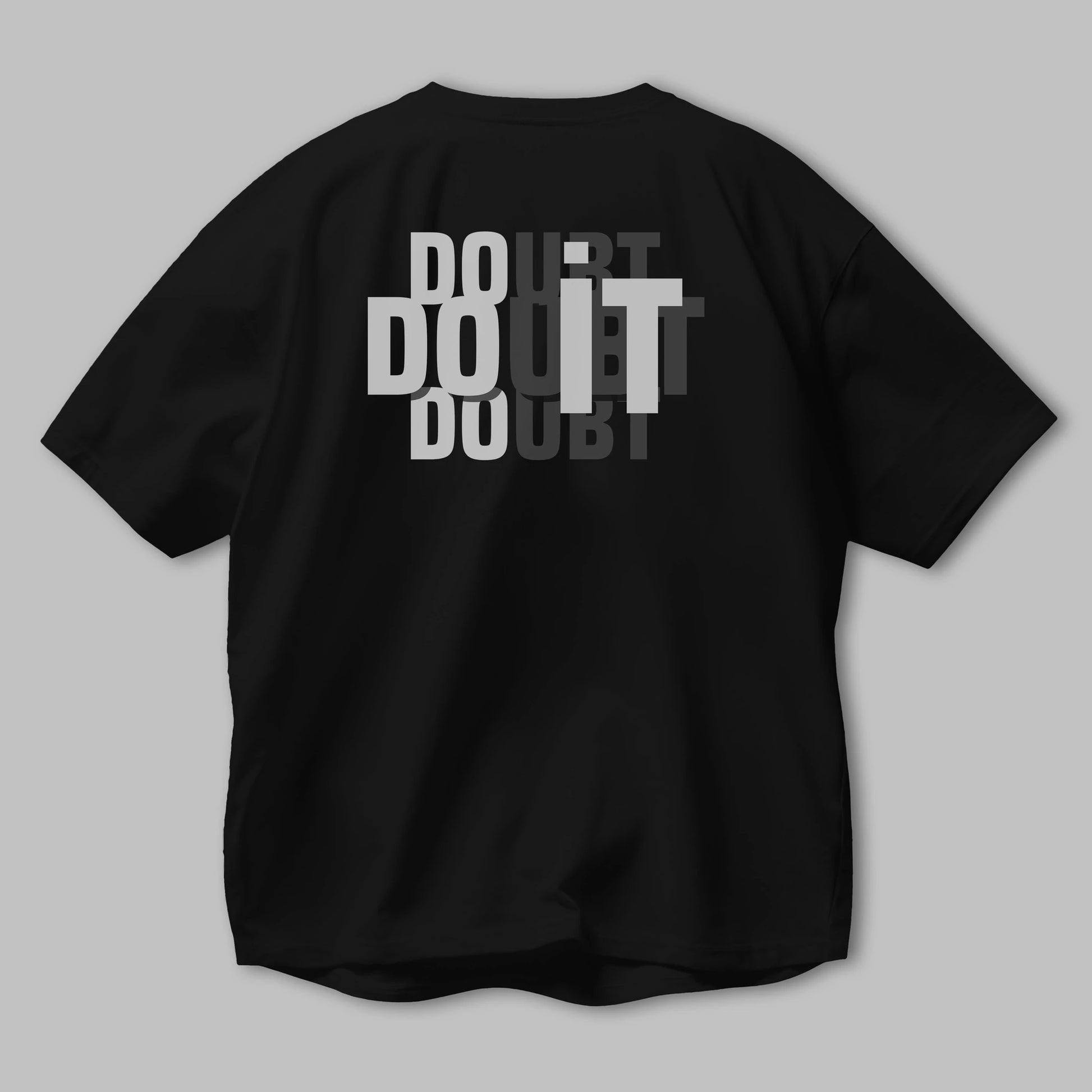 Do it Yazılı Arka Baskılı Oversize t-shirt Erkek Kadın Unisex