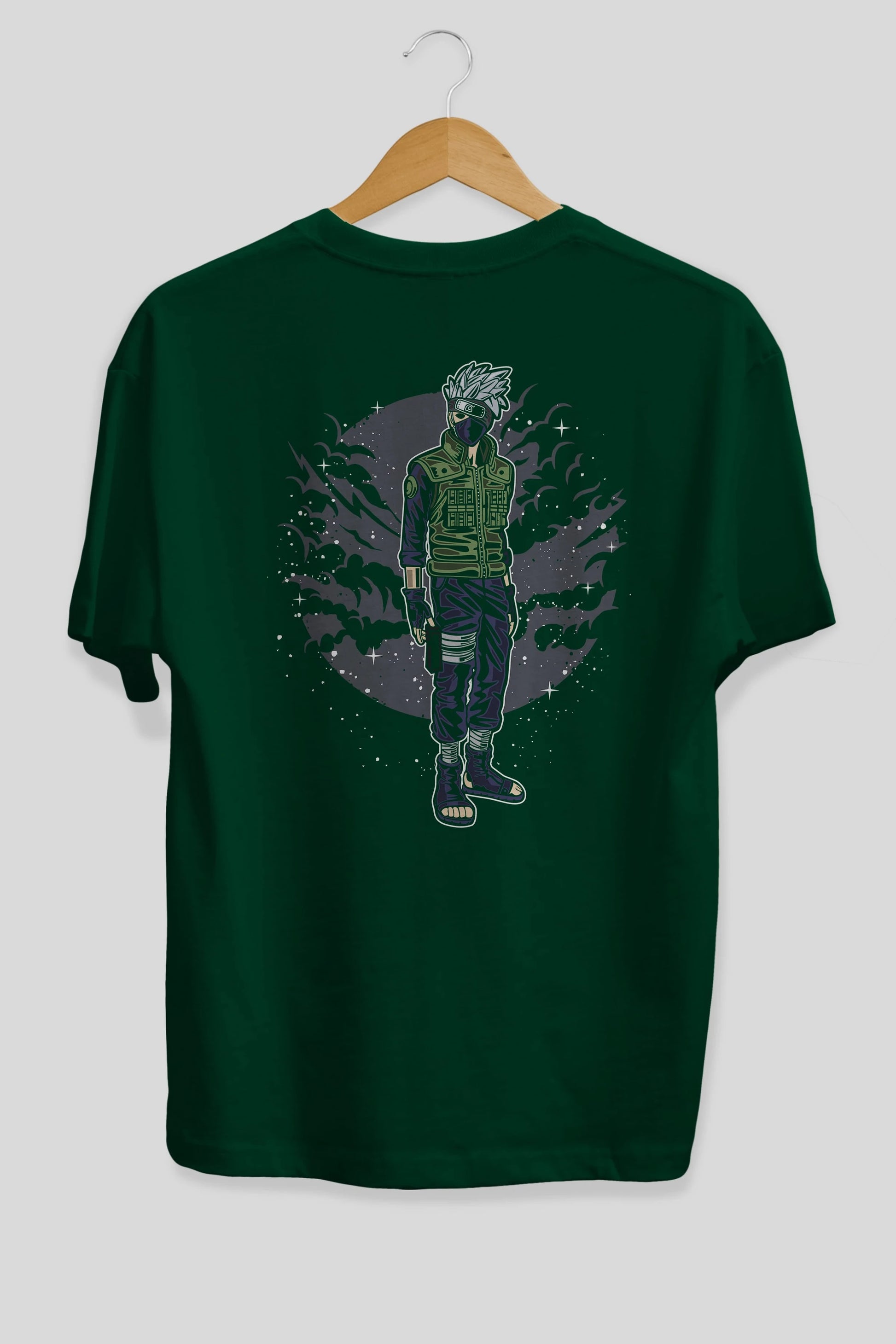 SHINOBI Arka Baskılı Oversize t-shirt Erkek Kadın Unisex %100 Pamuk
