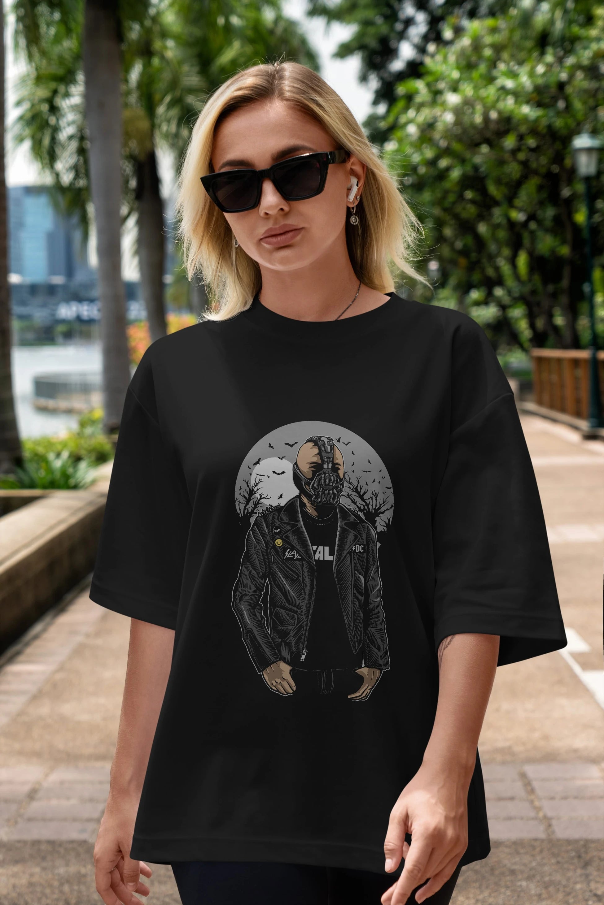 Bane Ön Baskılı Oversize t-shirt Erkek Kadın Unisex %100 Pamuk tişort