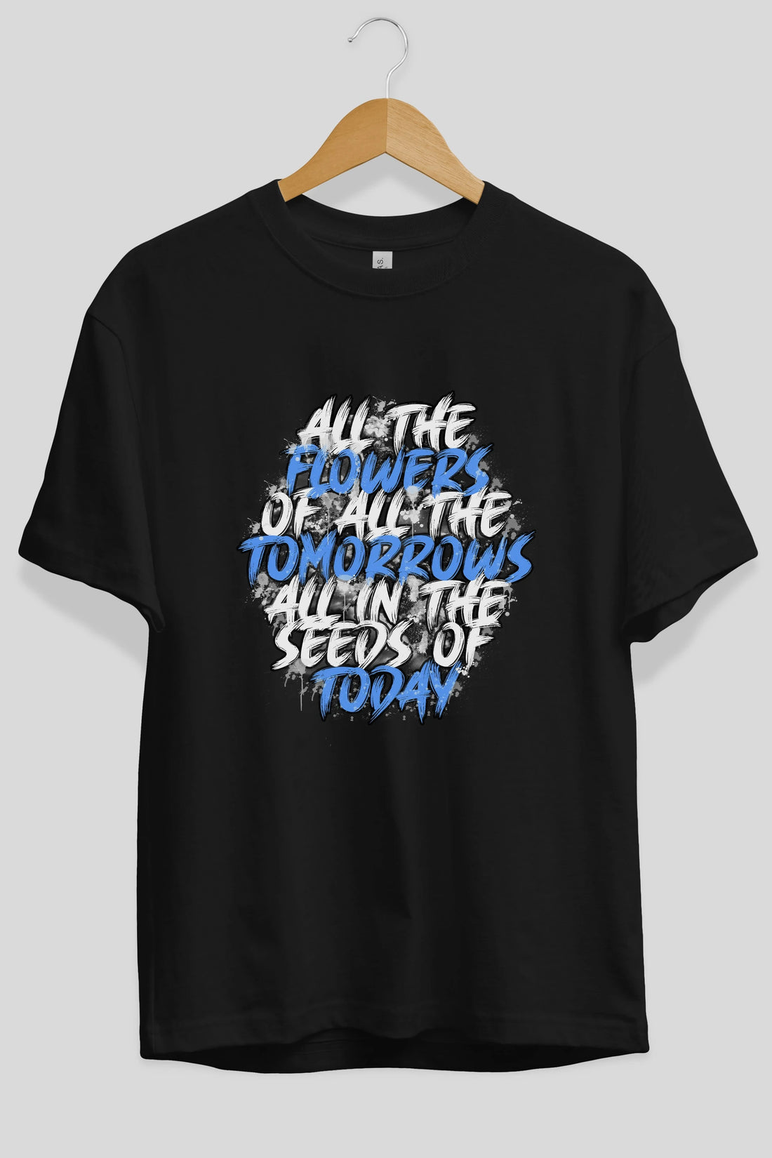 All The Flowers Ön Baskılı Oversize t-shirt Erkek Kadın Unisex