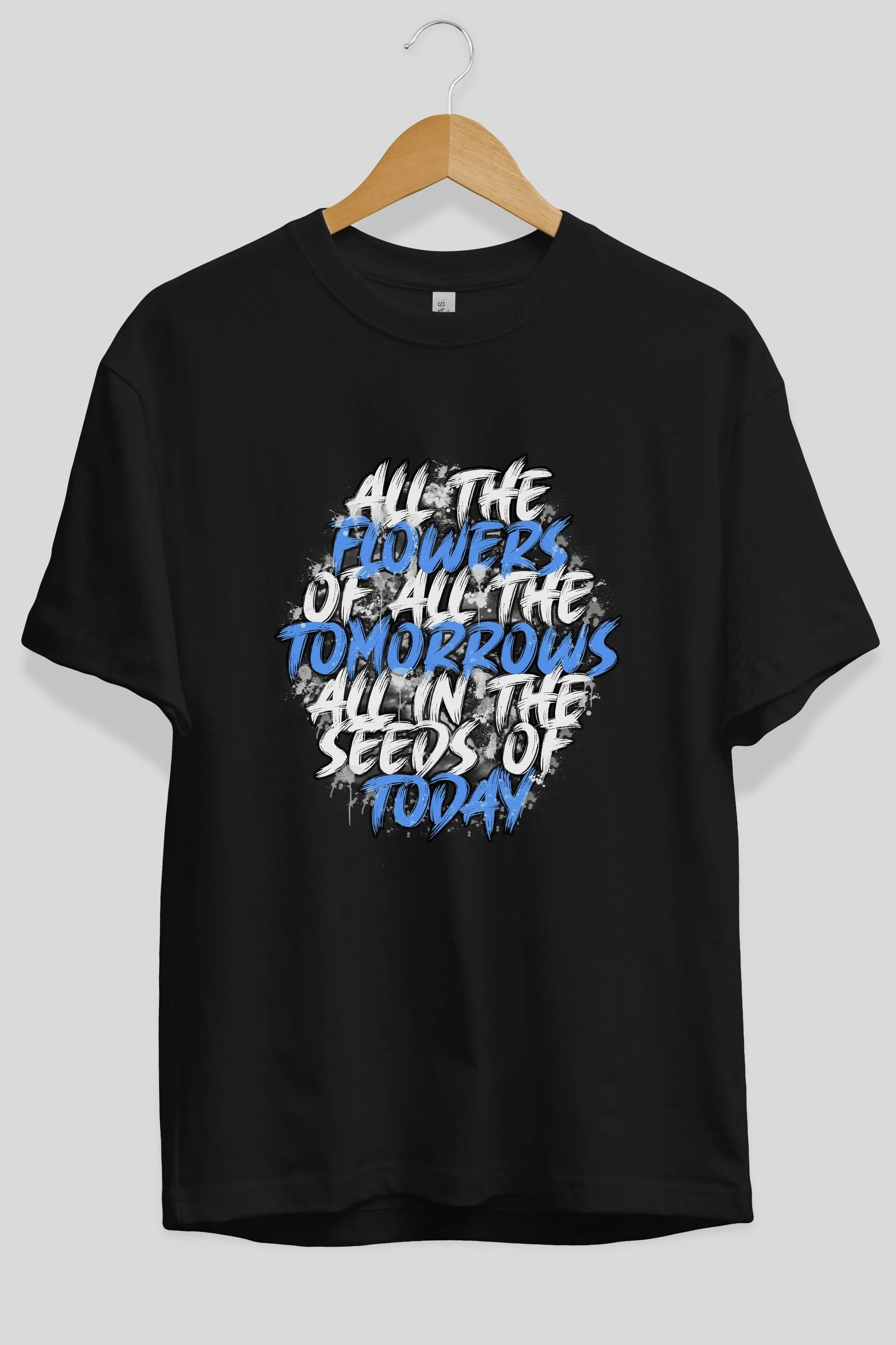 All The Flowers Ön Baskılı Oversize t-shirt Erkek Kadın Unisex