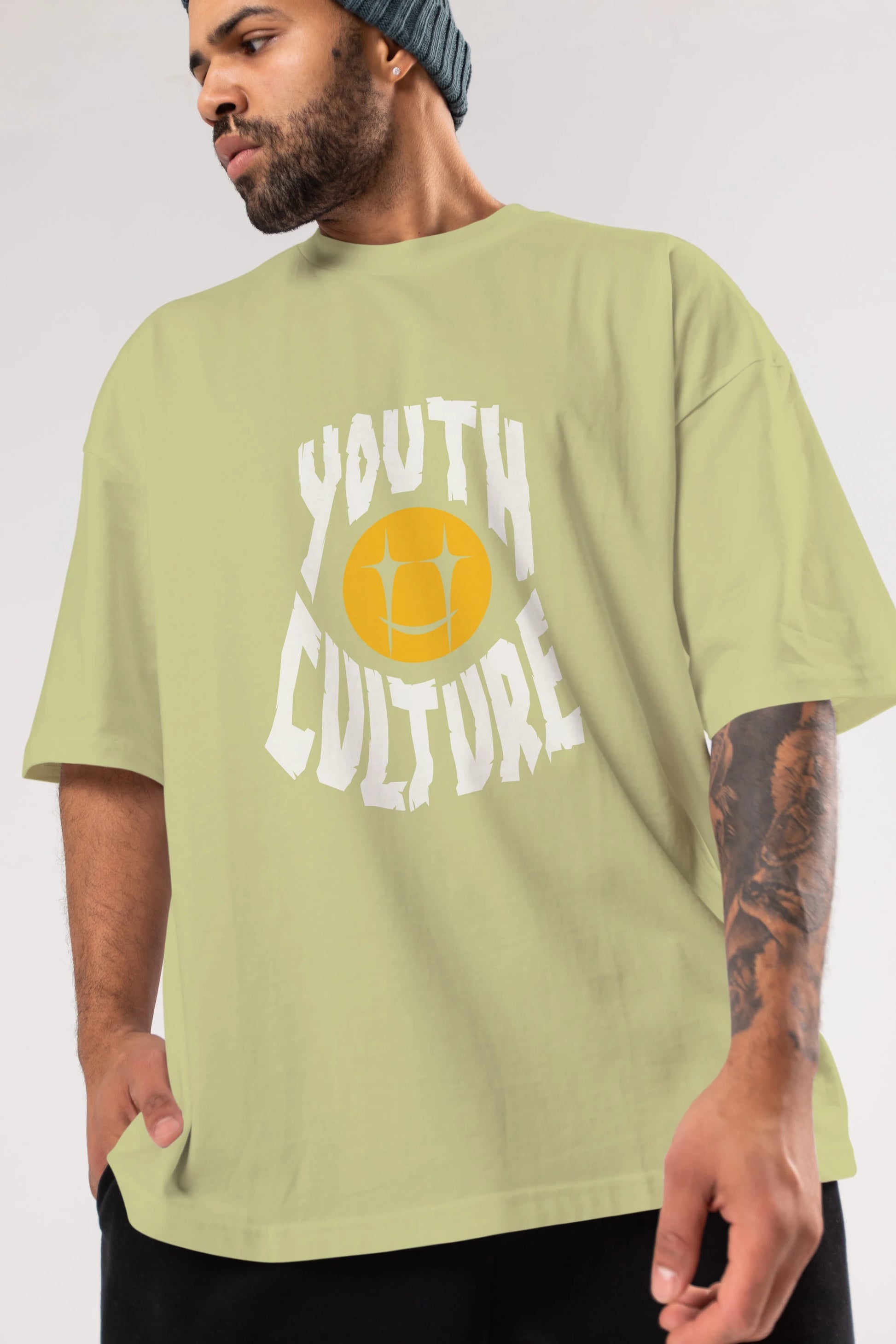 Youth Culture Ön Baskılı Oversize t-shirt Erkek Kadın Unisex