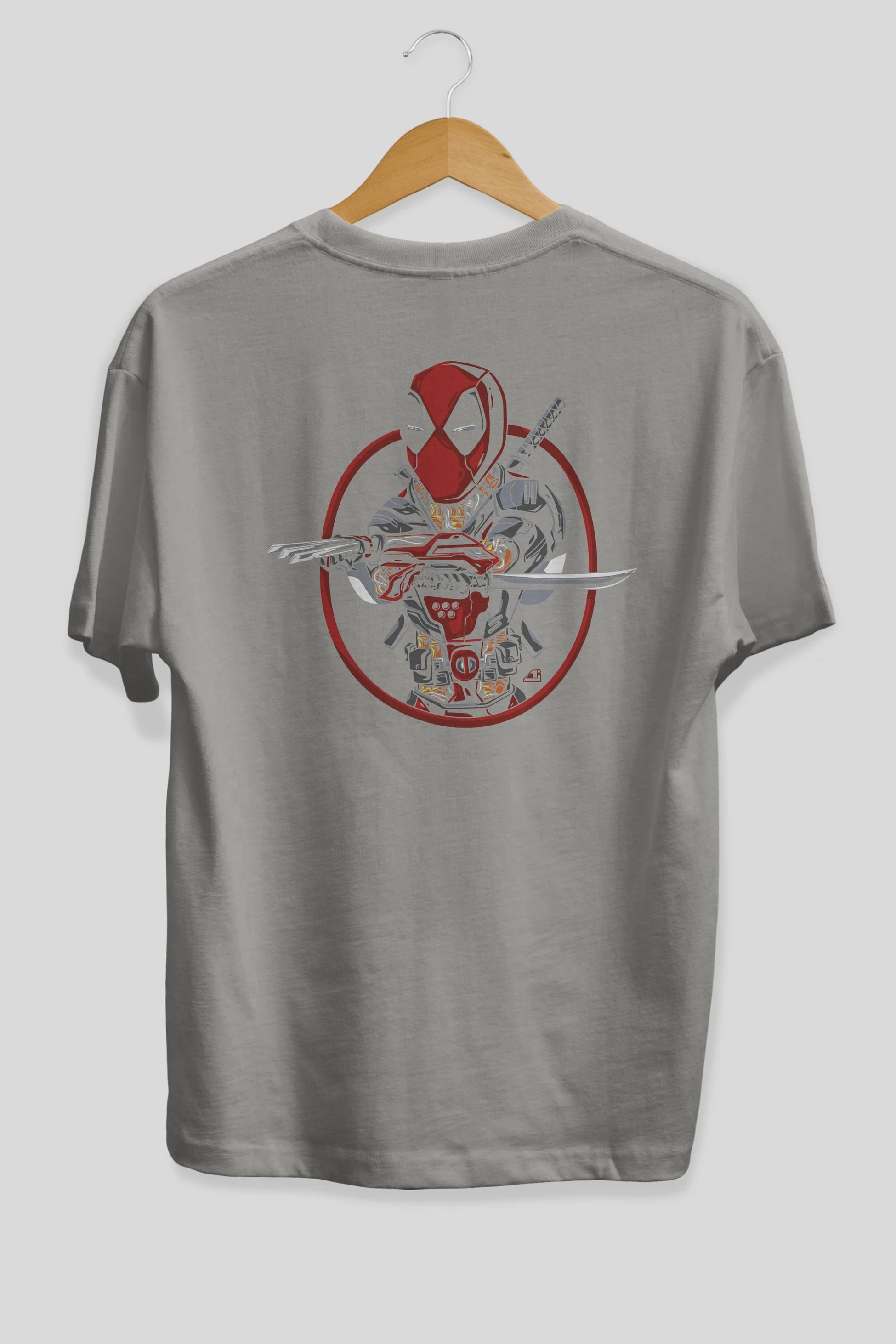 Deadpool (5) Arka Baskılı Oversize t-shirt Erkek Kadın Unisex %100 Pamuk Bisiklet Yaka tişort