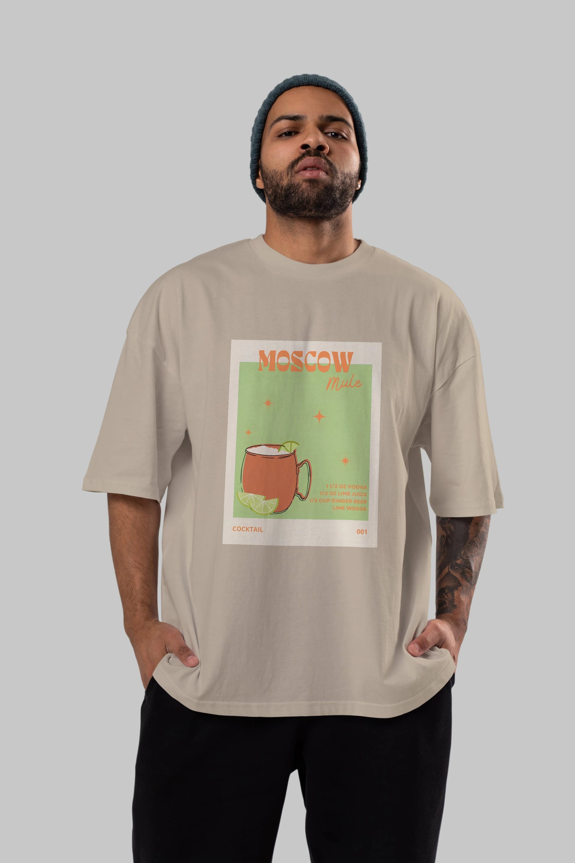 Moscow Mule 2 Ön Baskılı Oversize t-shirt Erkek Kadın Unisex %100 Pamuk Bisiklet Yaka tişort