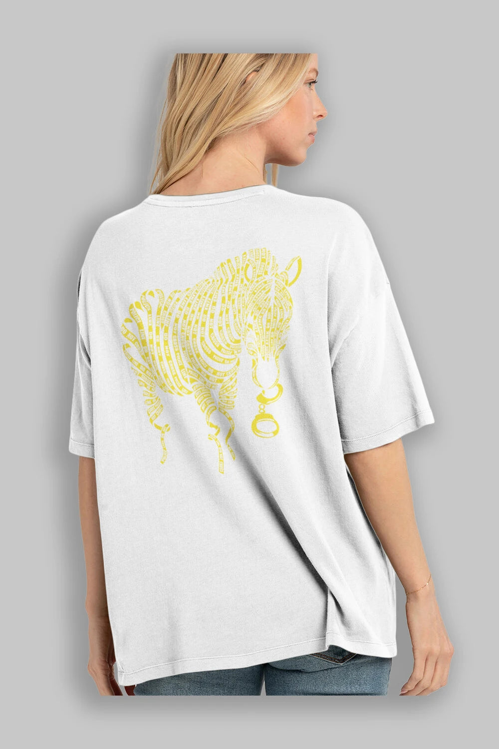 Nature of Crime Arka Baskılı Oversize t-shirt %100 pamuk Erkek Kadın Unisex