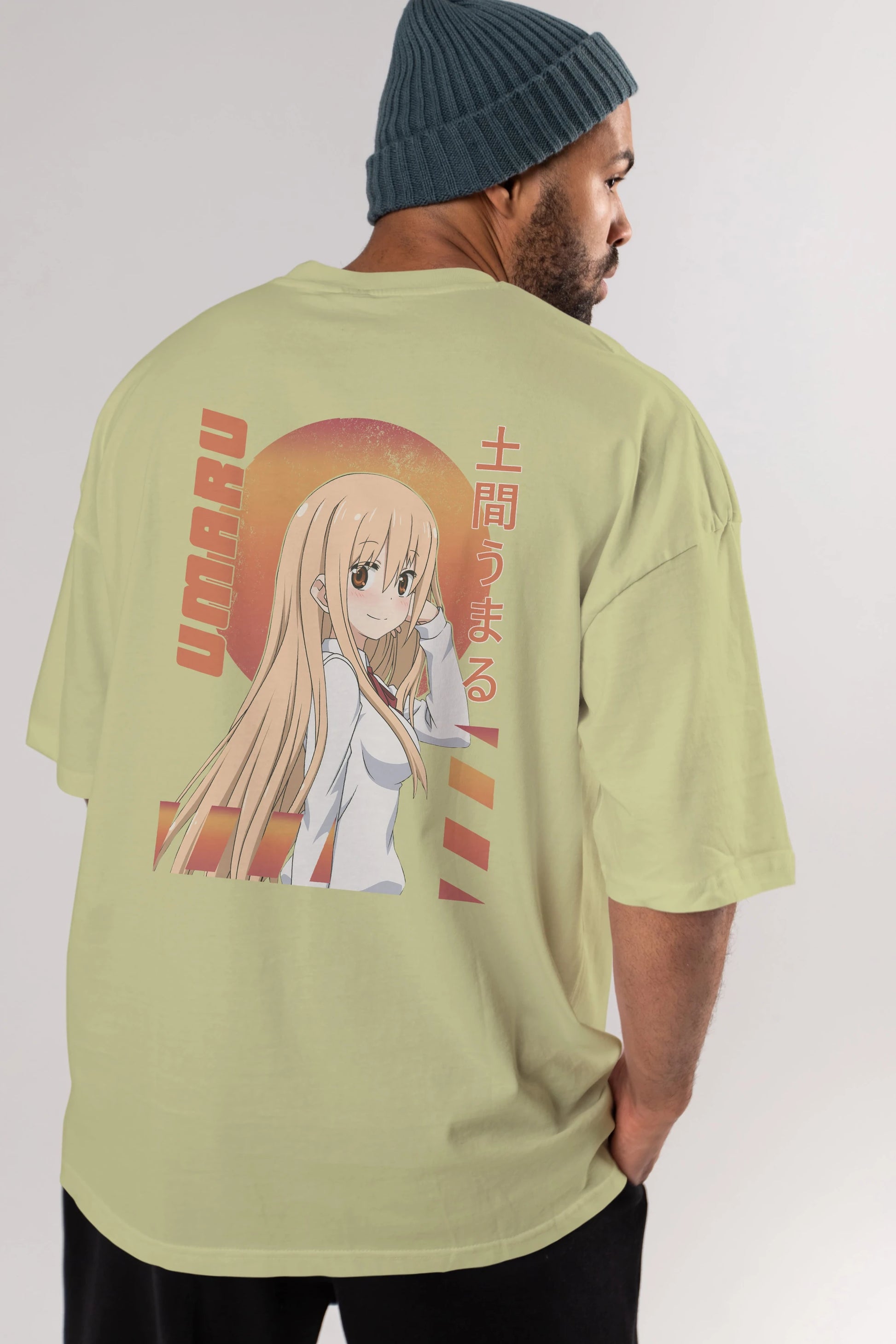 Umaru Doma 5 Anime Arka Baskılı Oversize t-shirt Erkek Kadın Unisex