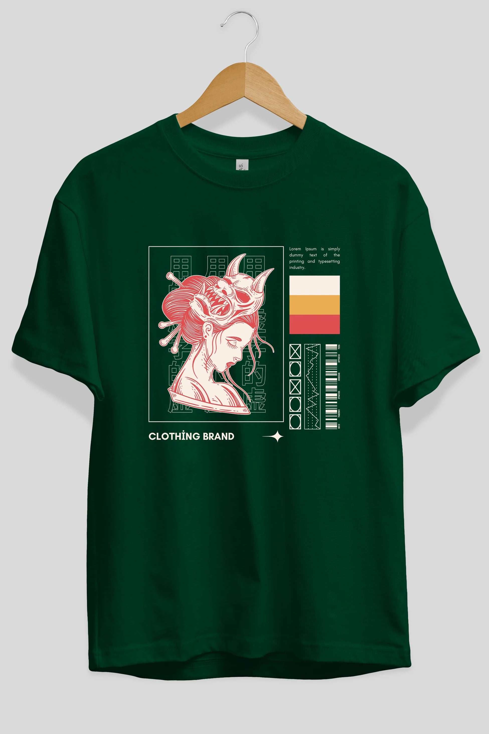 Hipster Japanese Style 2 Ön Baskılı Oversize t-shirt Erkek Kadın Unisex