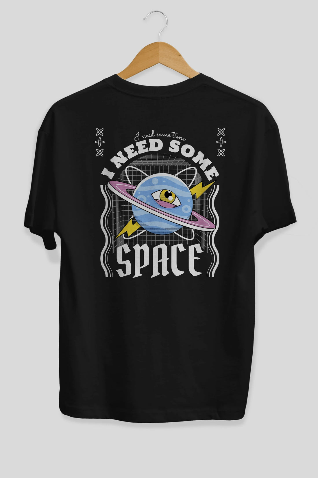 I Need Some Space Arka Baskılı Oversize t-shirt Erkek Kadın Unisex