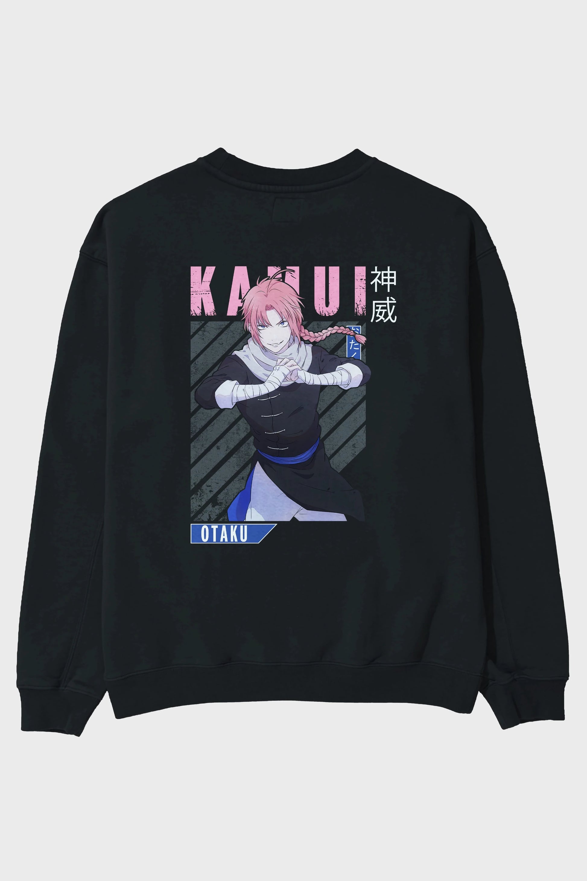 Kamui GINTAMA Anime Arka Baskılı Oversize Sweatshirt Erkek Kadın Unisex