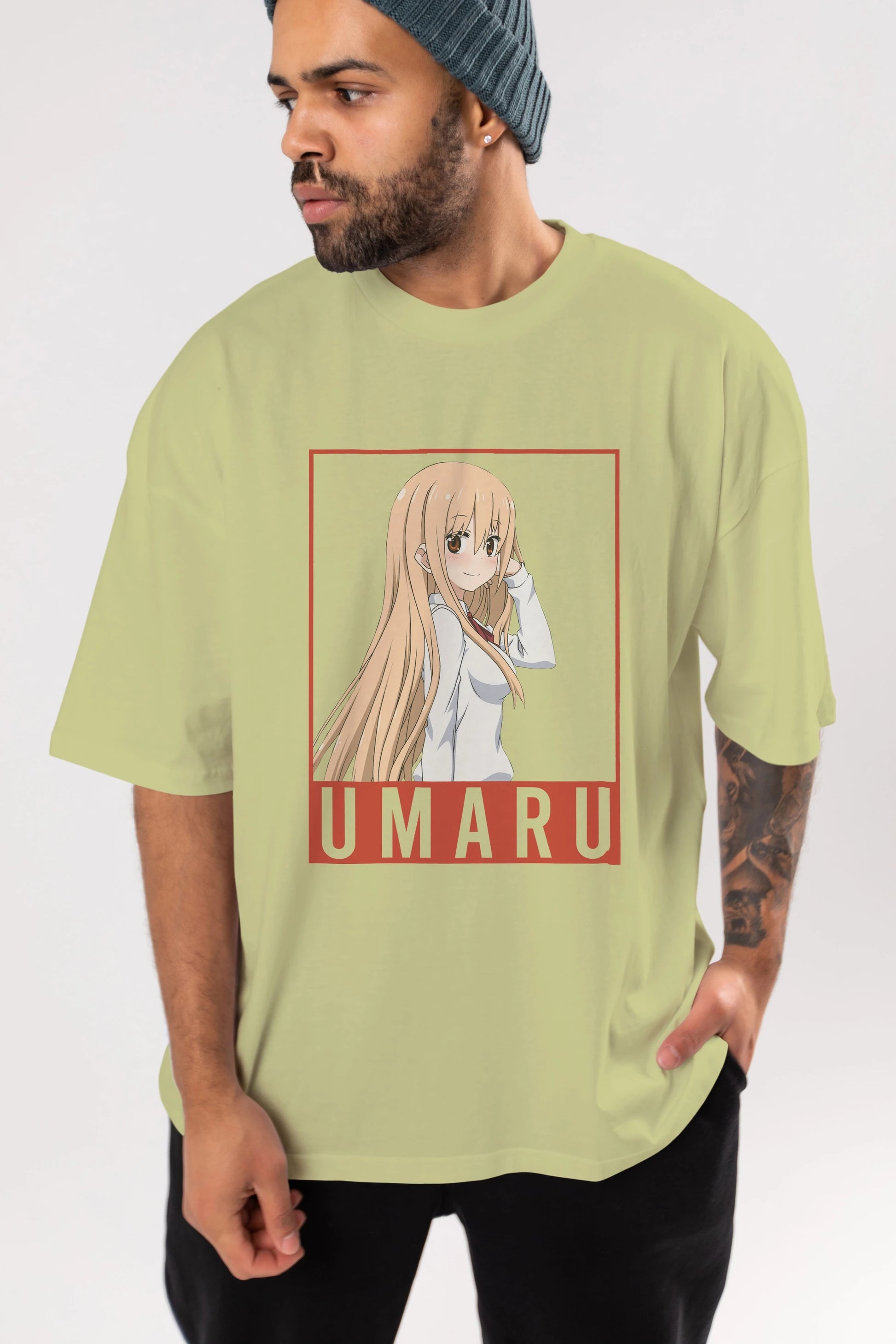 Umaru Doma 2 (2) Anime Ön Baskılı Oversize t-shirt %100 pamuk Erkek Kadın Unisex