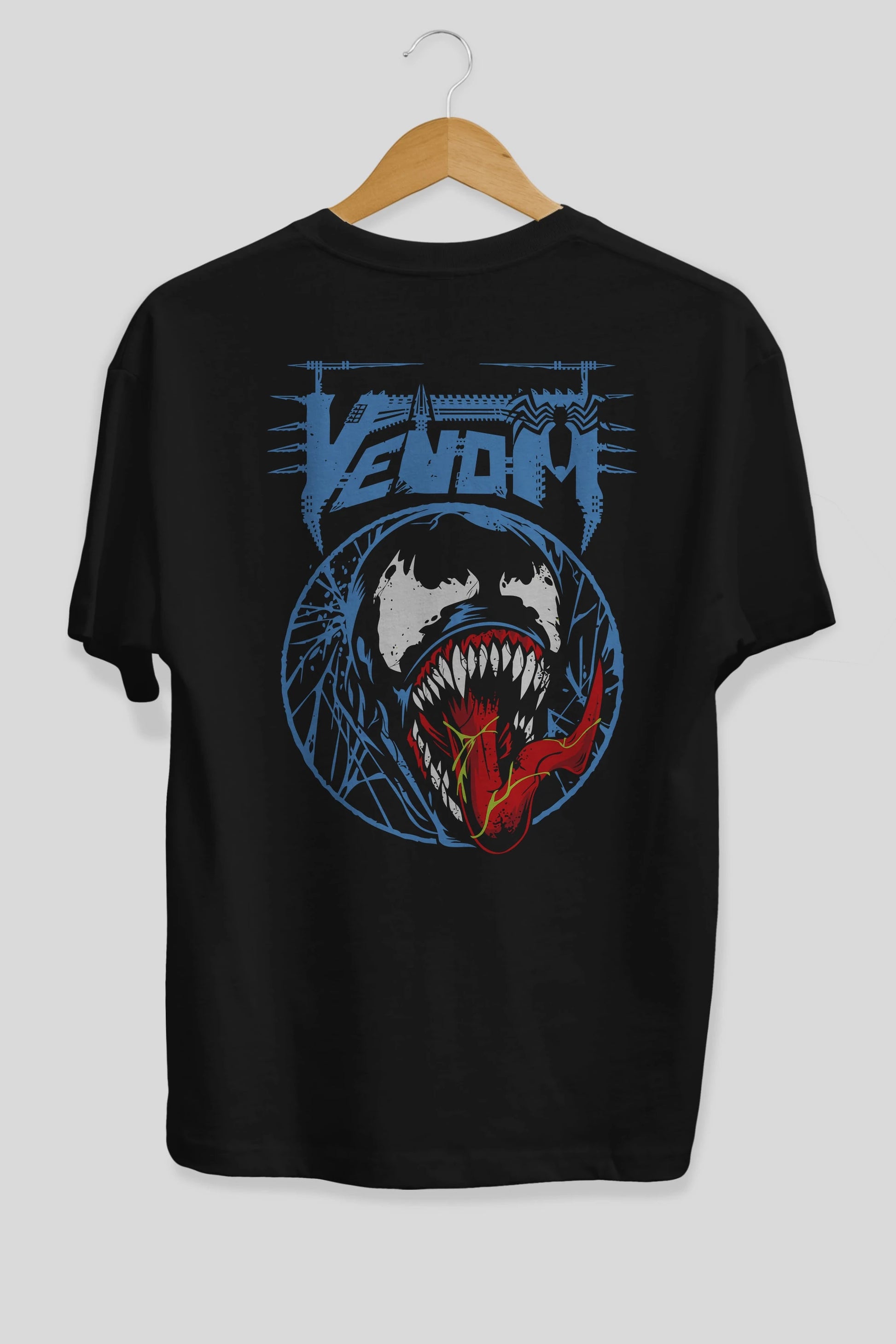 Venom (23) Arka Baskılı Oversize t-shirt Erkek Kadın Unisex %100 Pamuk Bisiklet Yaka tişort