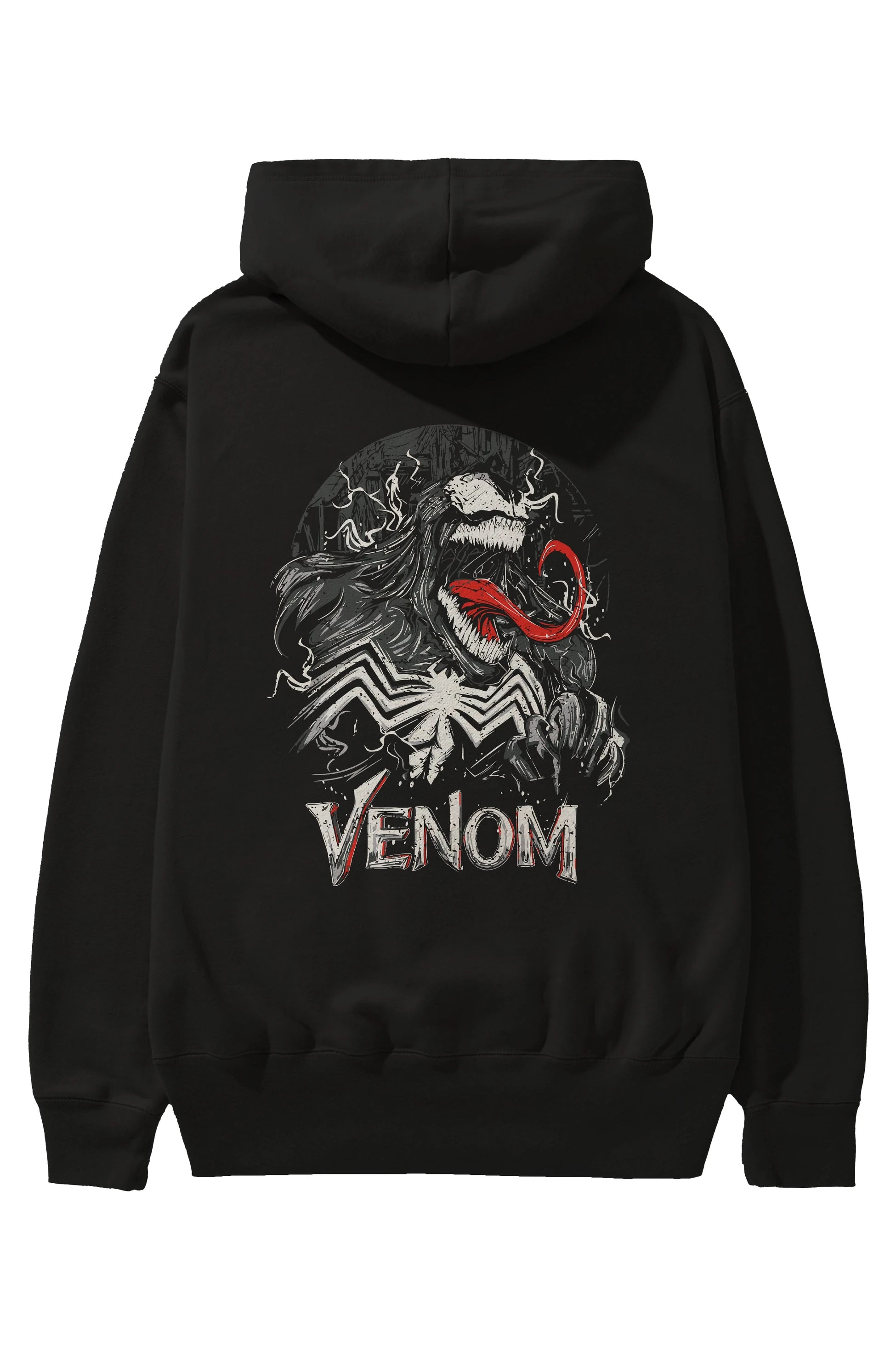Venom (13) Arka Baskılı Hoodie Oversize Kapüşonlu Sweatshirt Erkek Kadın Unisex