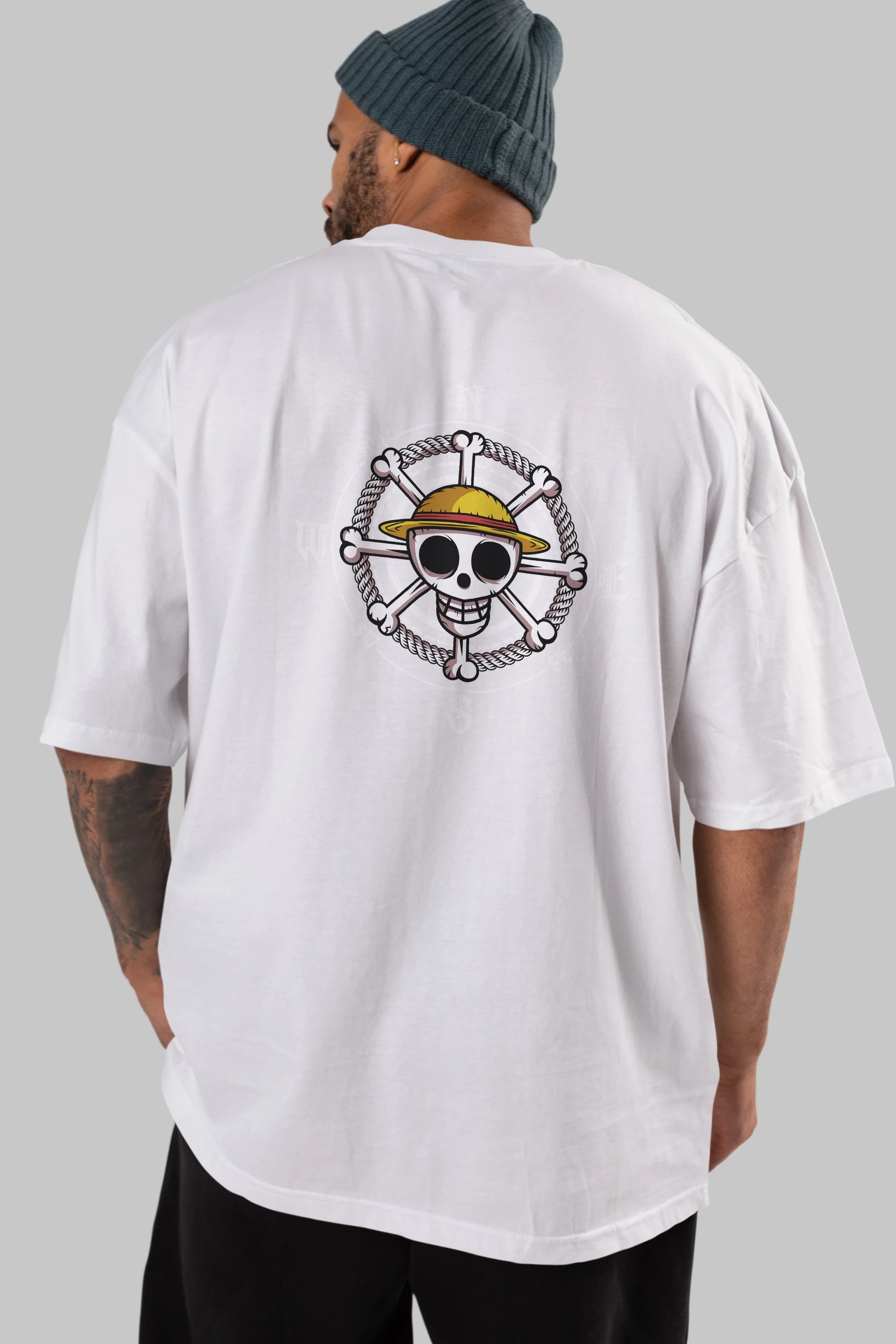 One Destiny 2 Anime Arka Baskılı Oversize t-shirt Erkek Kadın Unisex %100 pamuk tişort