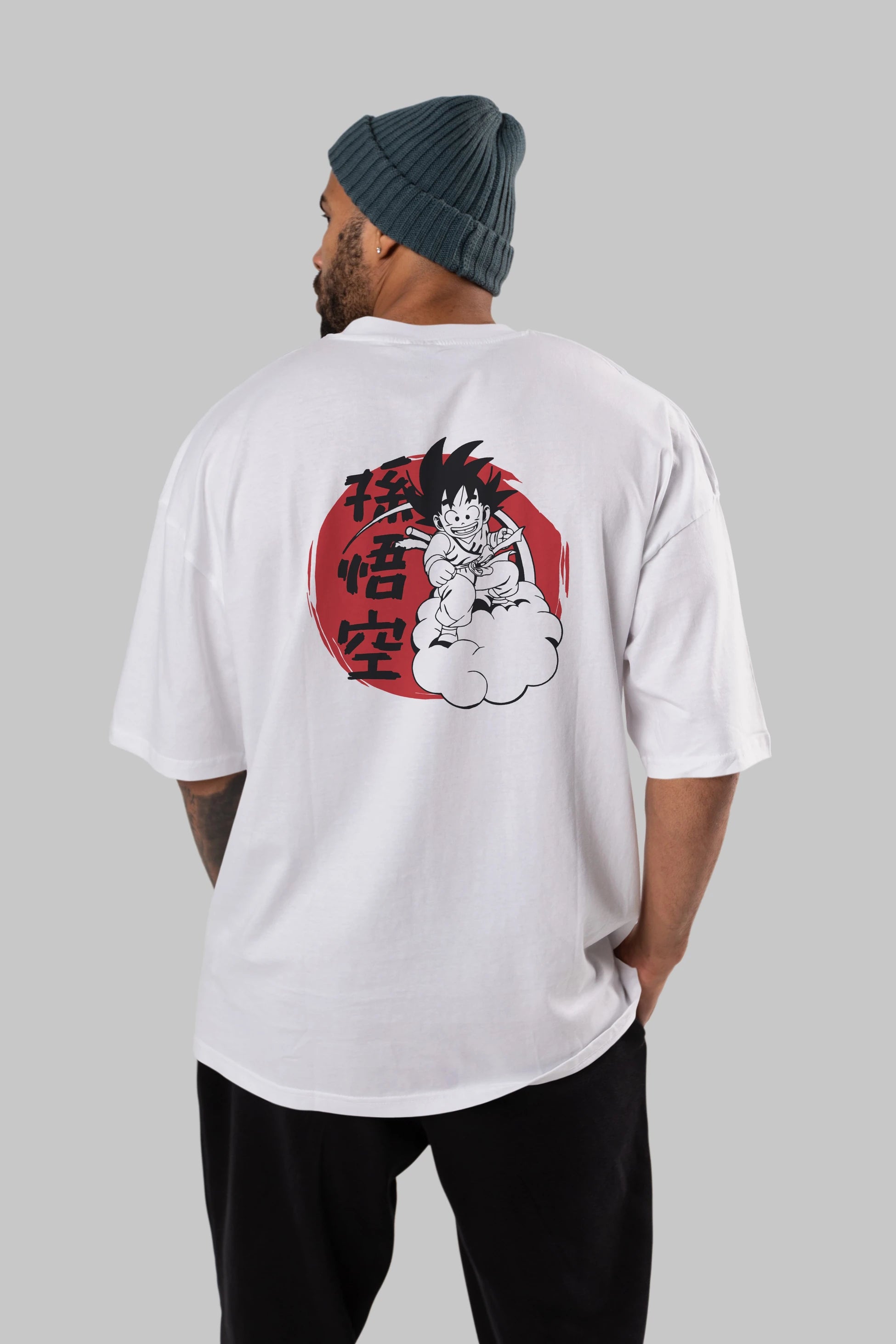 DRAGON BALL Anime Arka Baskılı Oversize t-shirt Erkek Kadın Unisex