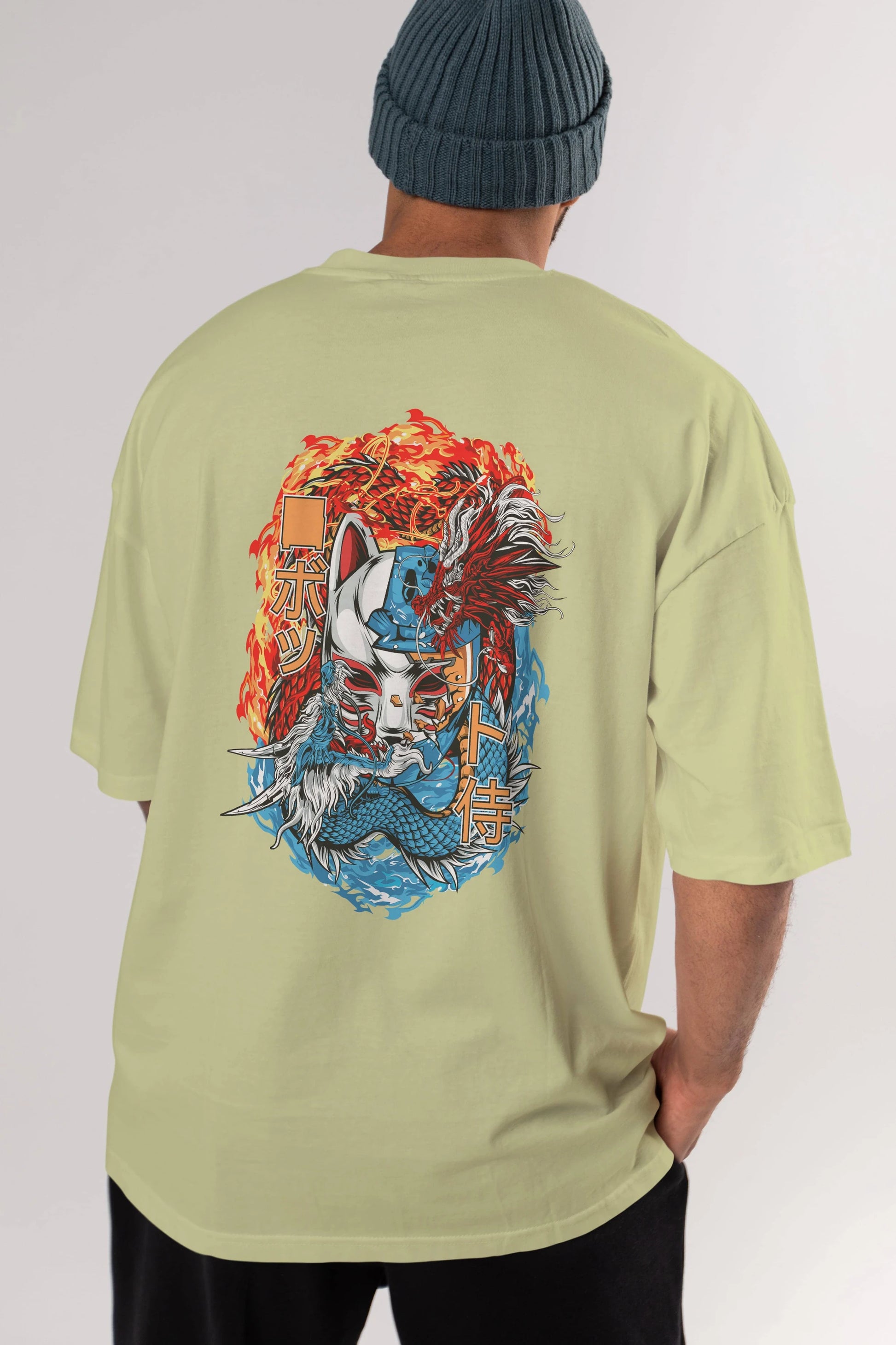 ONE PIECE (7) Anime Arka Baskılı Oversize t-shirt Erkek Kadın Unisex