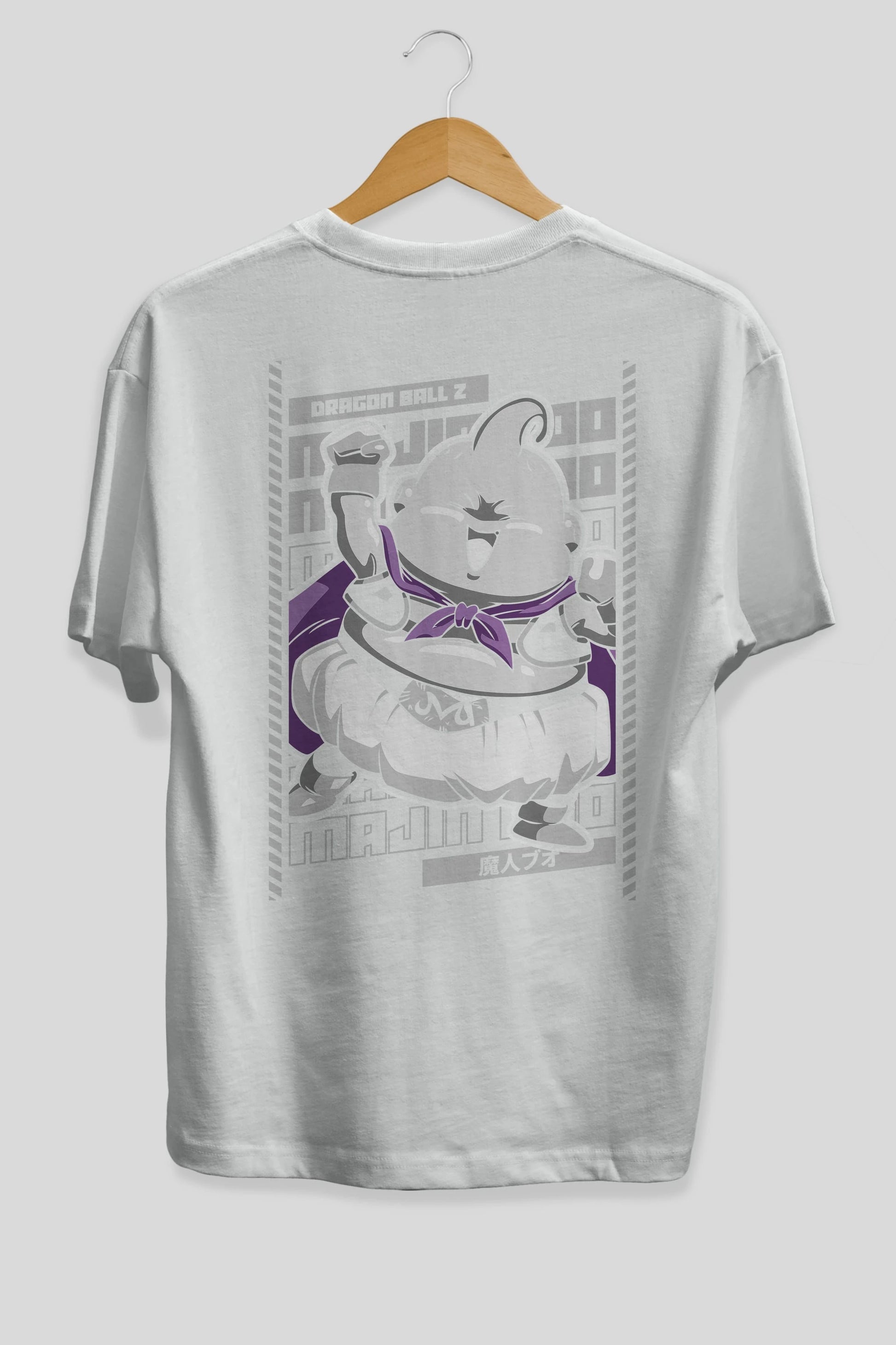 MAJIN BOO2 Anime Arka Baskılı Oversize t-shirt Erkek Kadın Unisex
