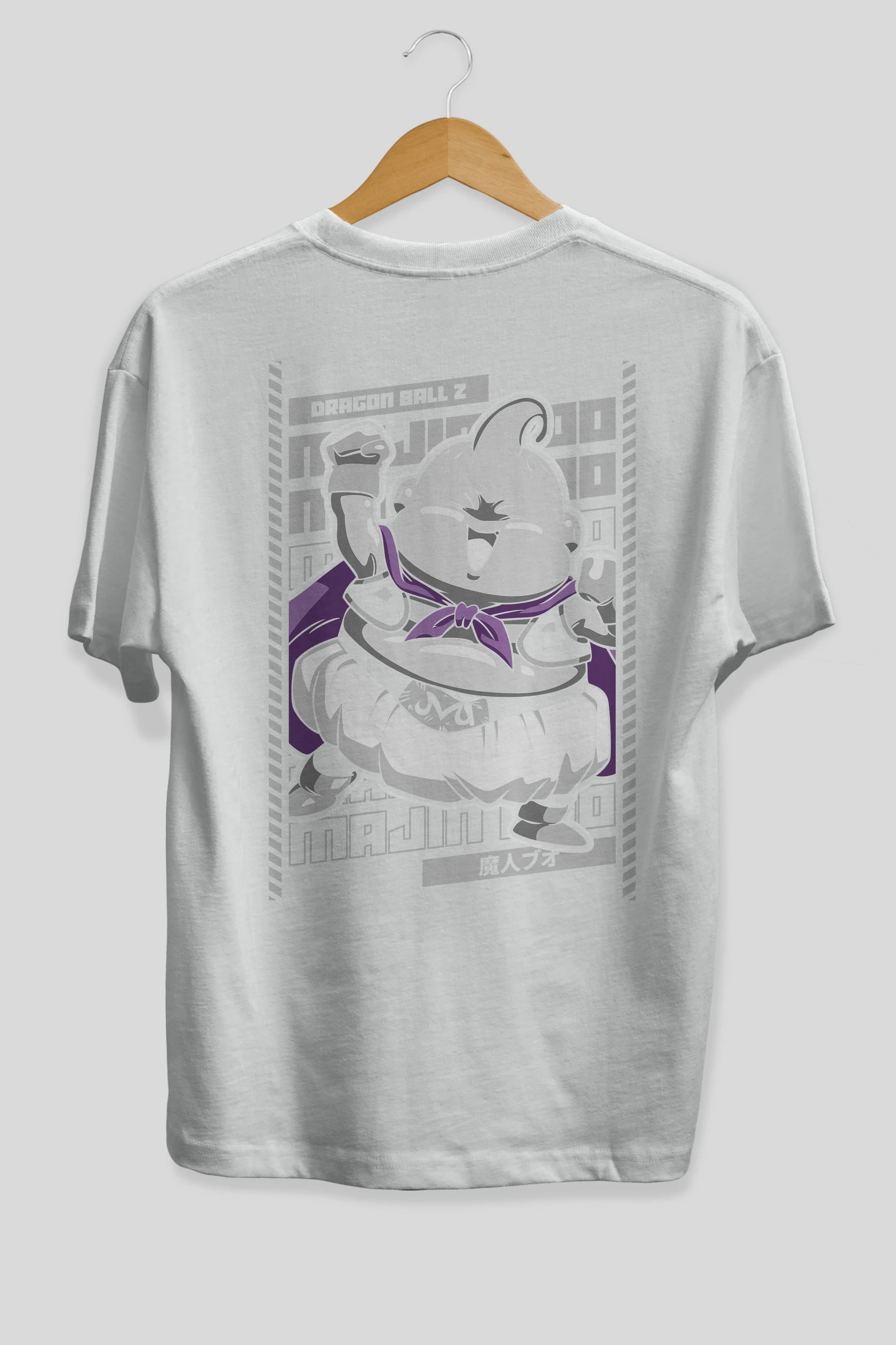 MAJIN BOO2 Anime Arka Baskılı Oversize t-shirt Erkek Kadın Unisex