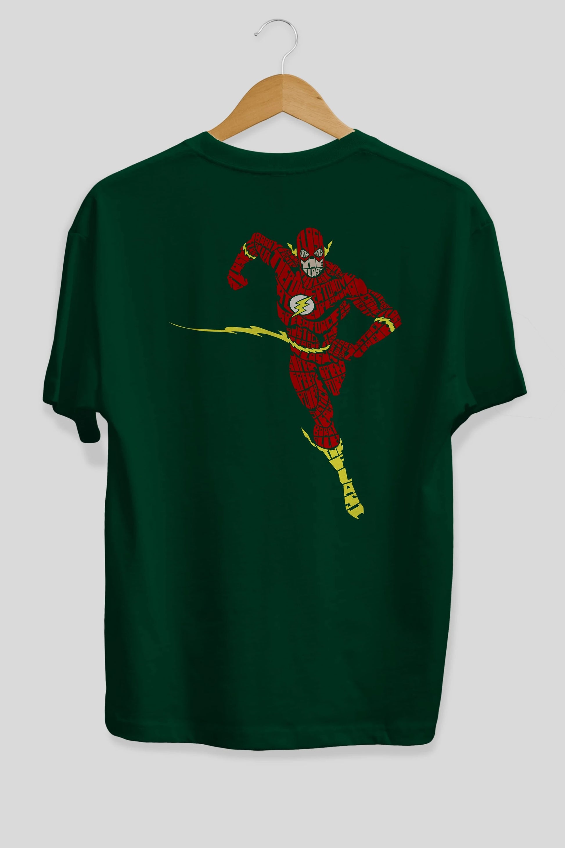 The Flash Arka Baskılı Oversize t-shirt %100 pamuk Erkek Kadın Unisex