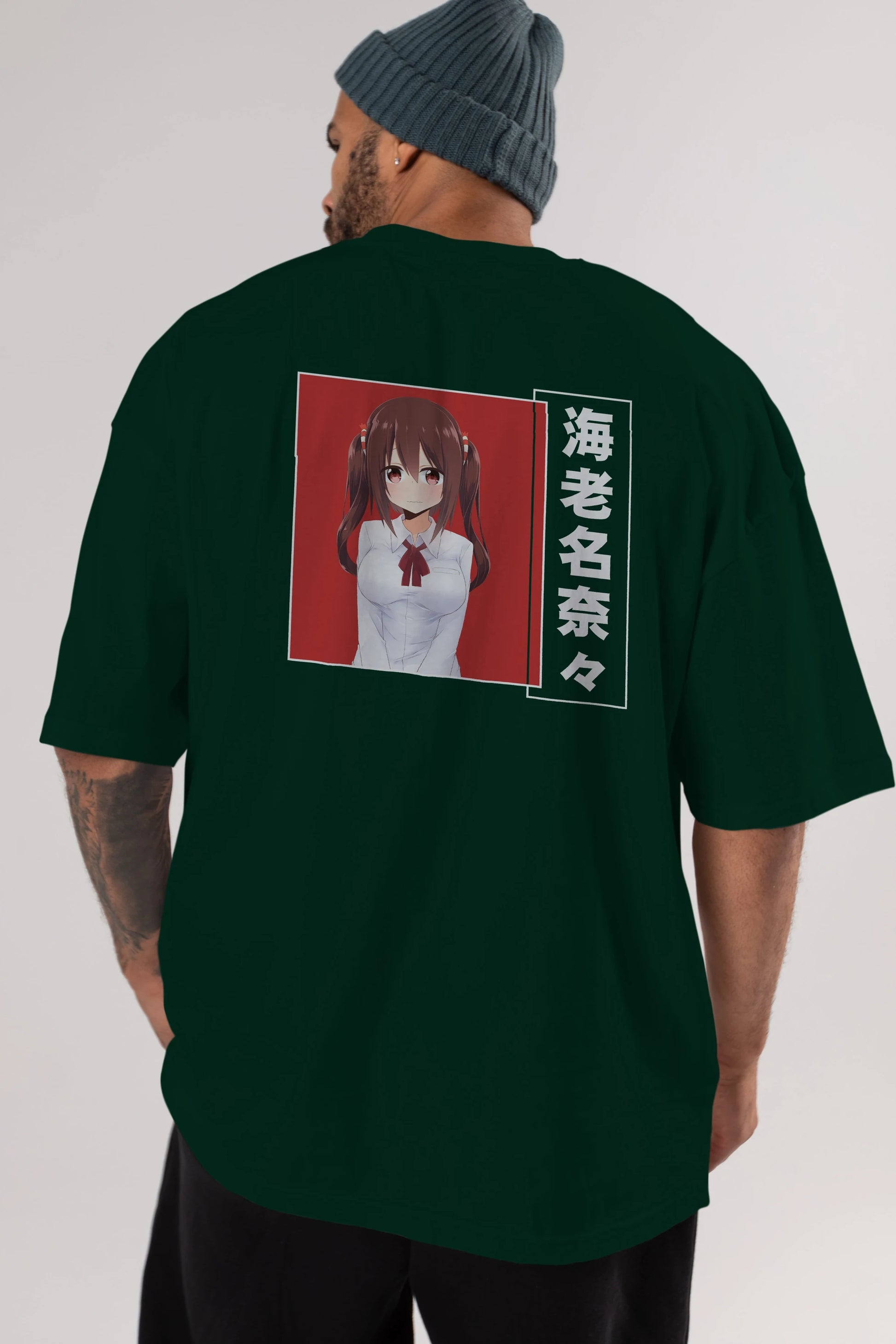Nana Ebina 1 Anime Arka Baskılı Oversize t-shirt Erkek Kadın Unisex